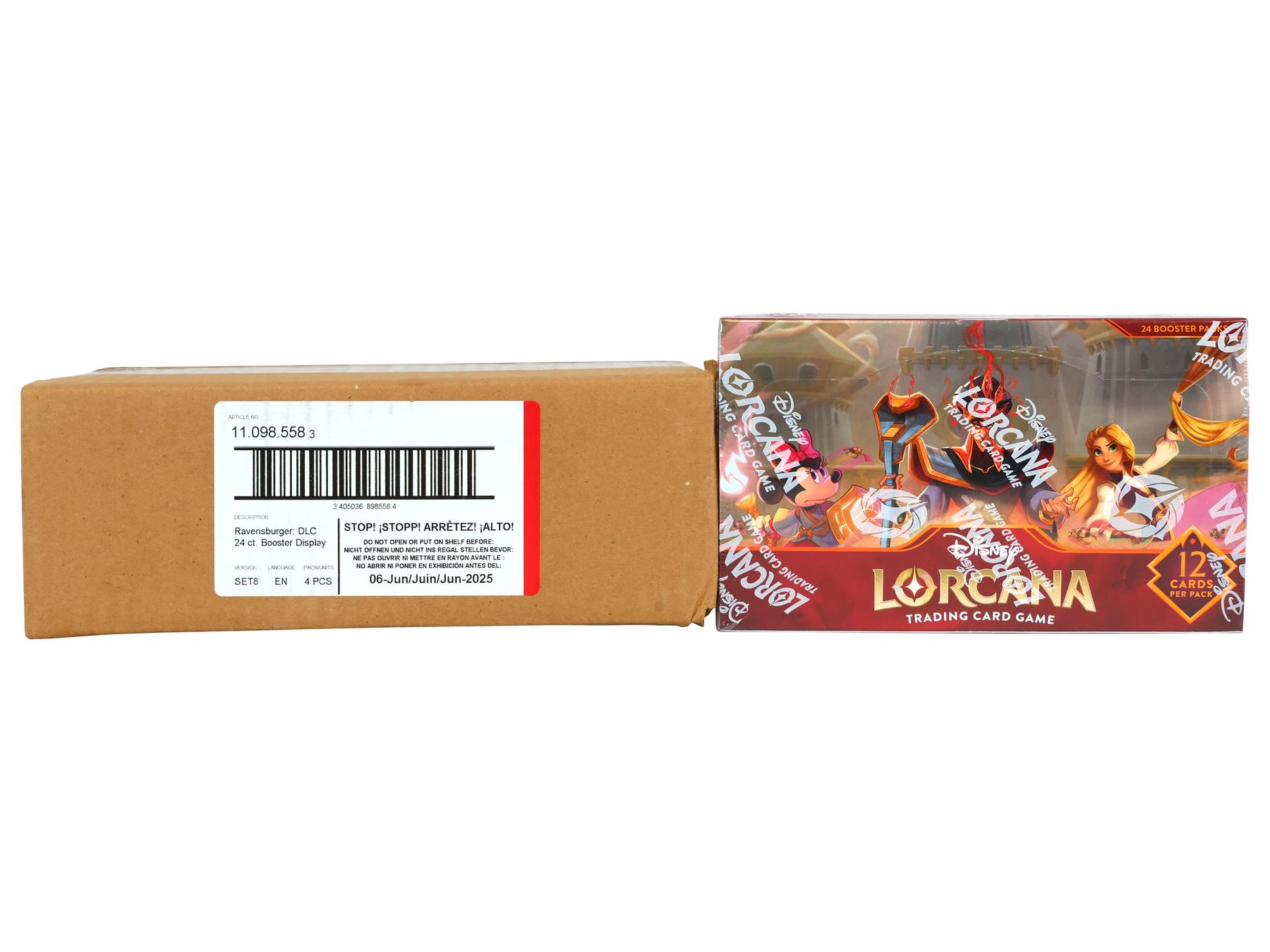 Disney Lorcana Box ×4 単品パック×32 Disney Lorcana: Reign of Jafar Booster 4-Box Case | DA Card World