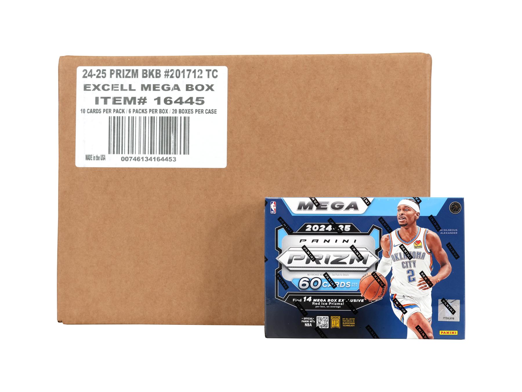 2024/25 Panini Prizm Basketball Mega 20-Box Case (Red Ice Prizms