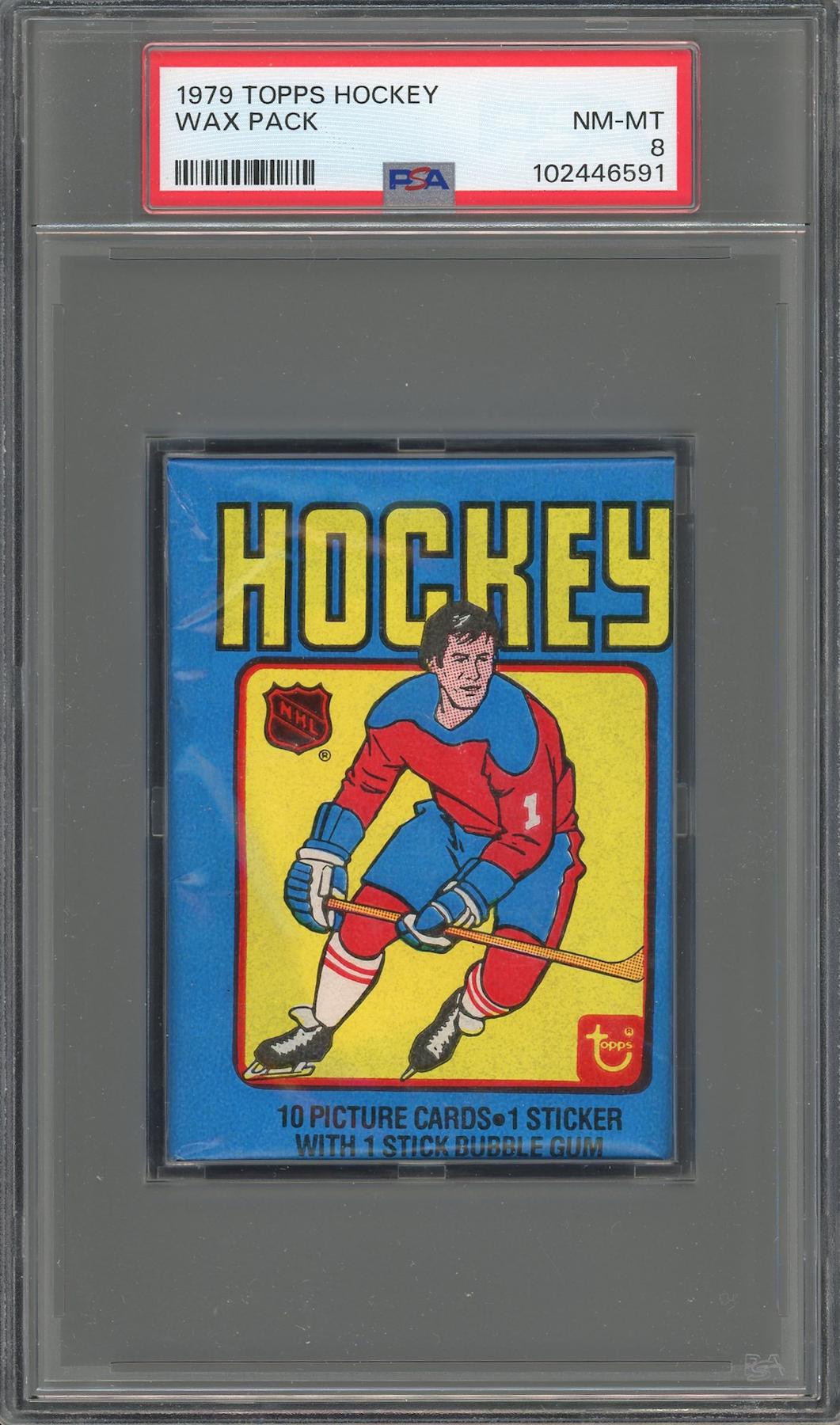 1979/80 Topps Hockey Wax Pack PSA 8 *6591 (Reed Buy) | DA Card World
