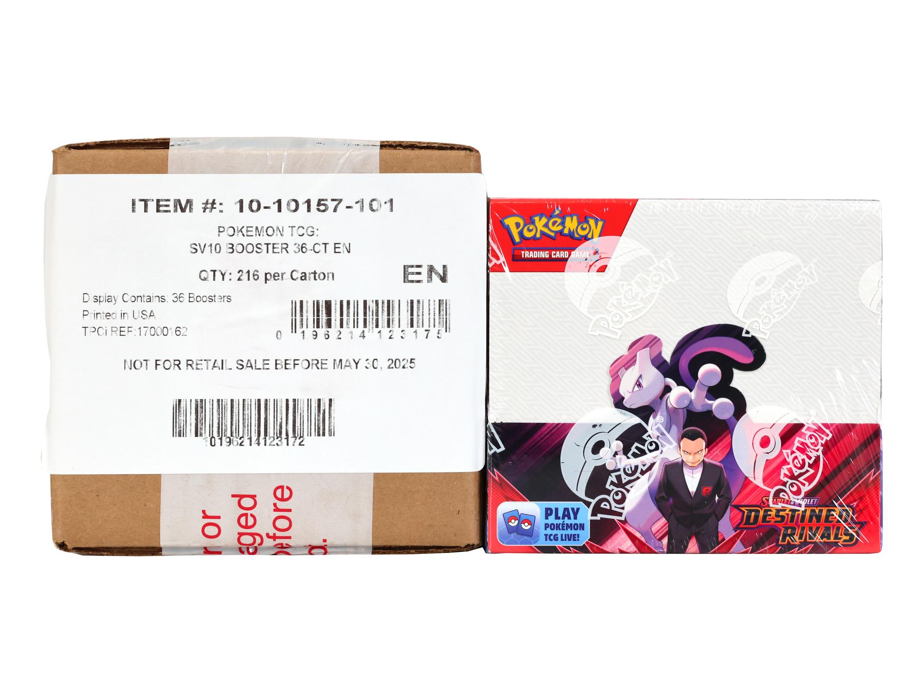 Pokemon Scarlet & Violet: Destined Rivals Booster 6-Box Case | DA