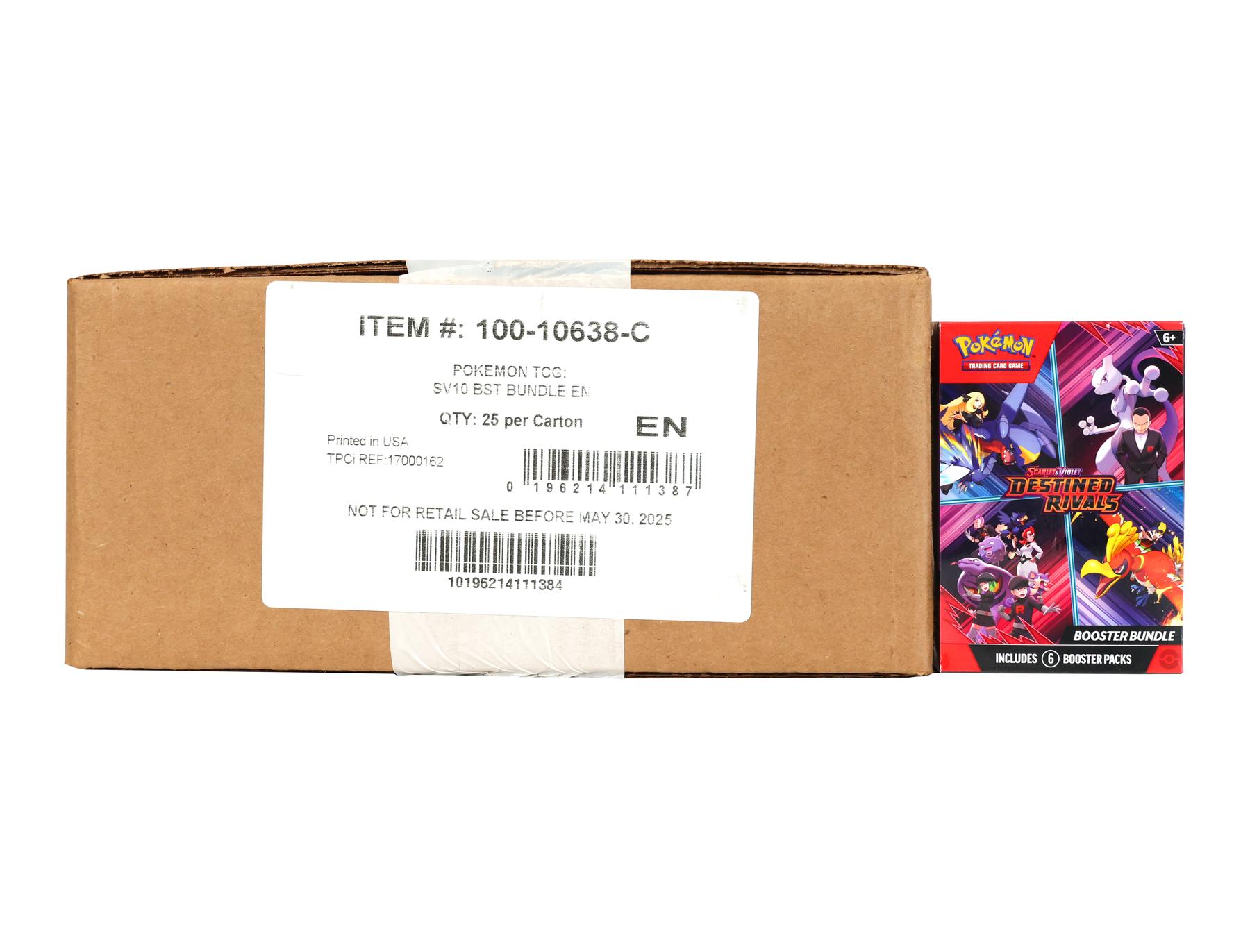 pokemon destined rivals booster box case Pokemon Scarlet & Violet: Destined Rivals 25-Bundle Case