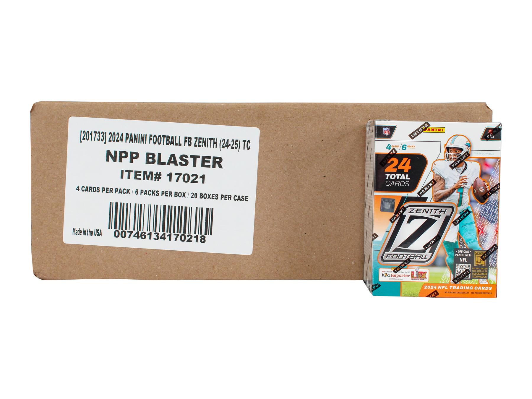2024 Panini Zenith Football 6-Pack Blaster 20-Box Case | DA Card World