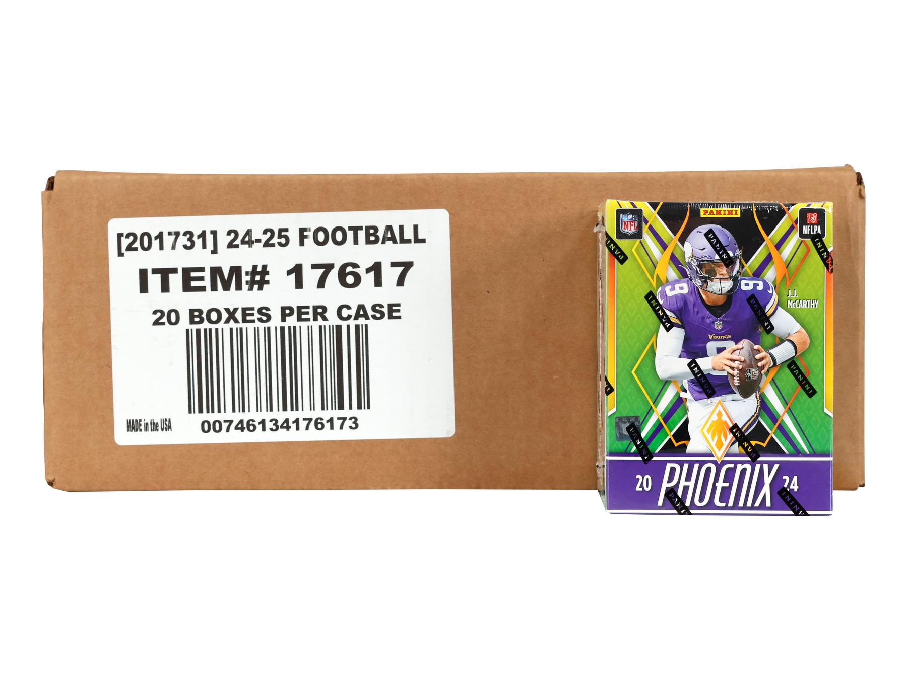 2024 Panini Phoenix Football Blaster Hobby 20-Box Case (Teal