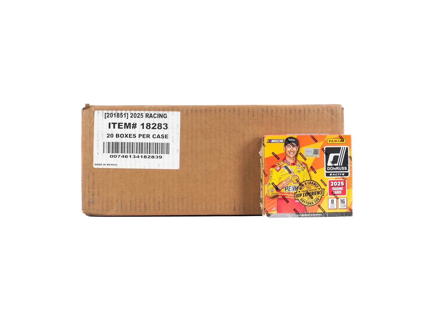 2025 Panini Donruss Racing Hobby 20-Box Case | DA Card World