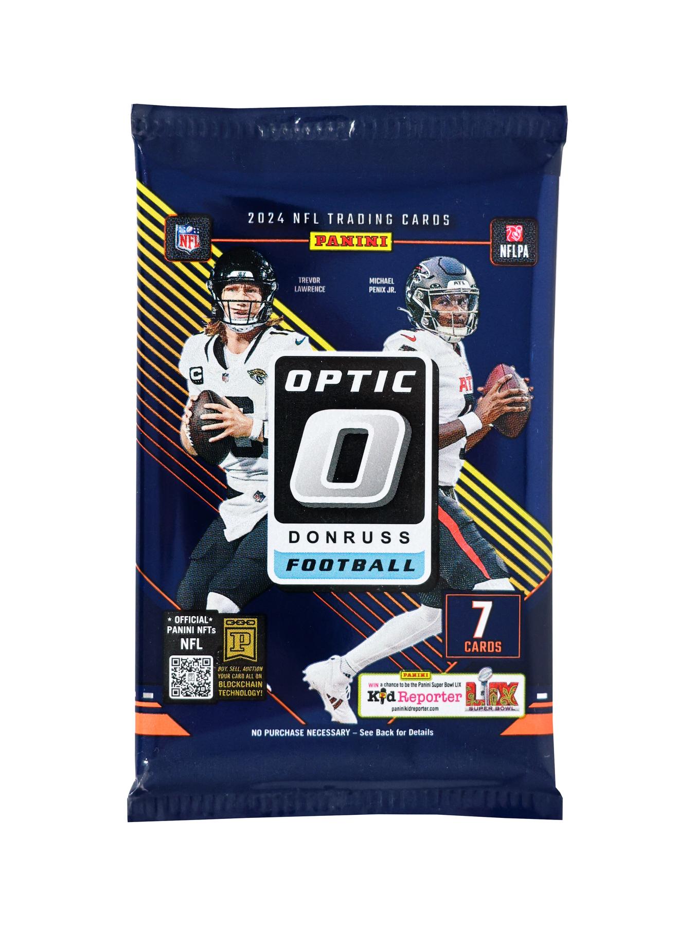 2024 Panini Donruss Optic Football Mega Pack (Blue Hyper Parallels