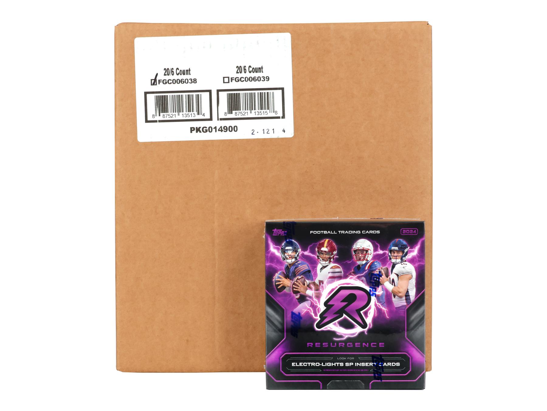 2024 Topps Resurgence Football Mega 20-Box Case 2024 Topps Resurgence Football Mega 20-Box Case