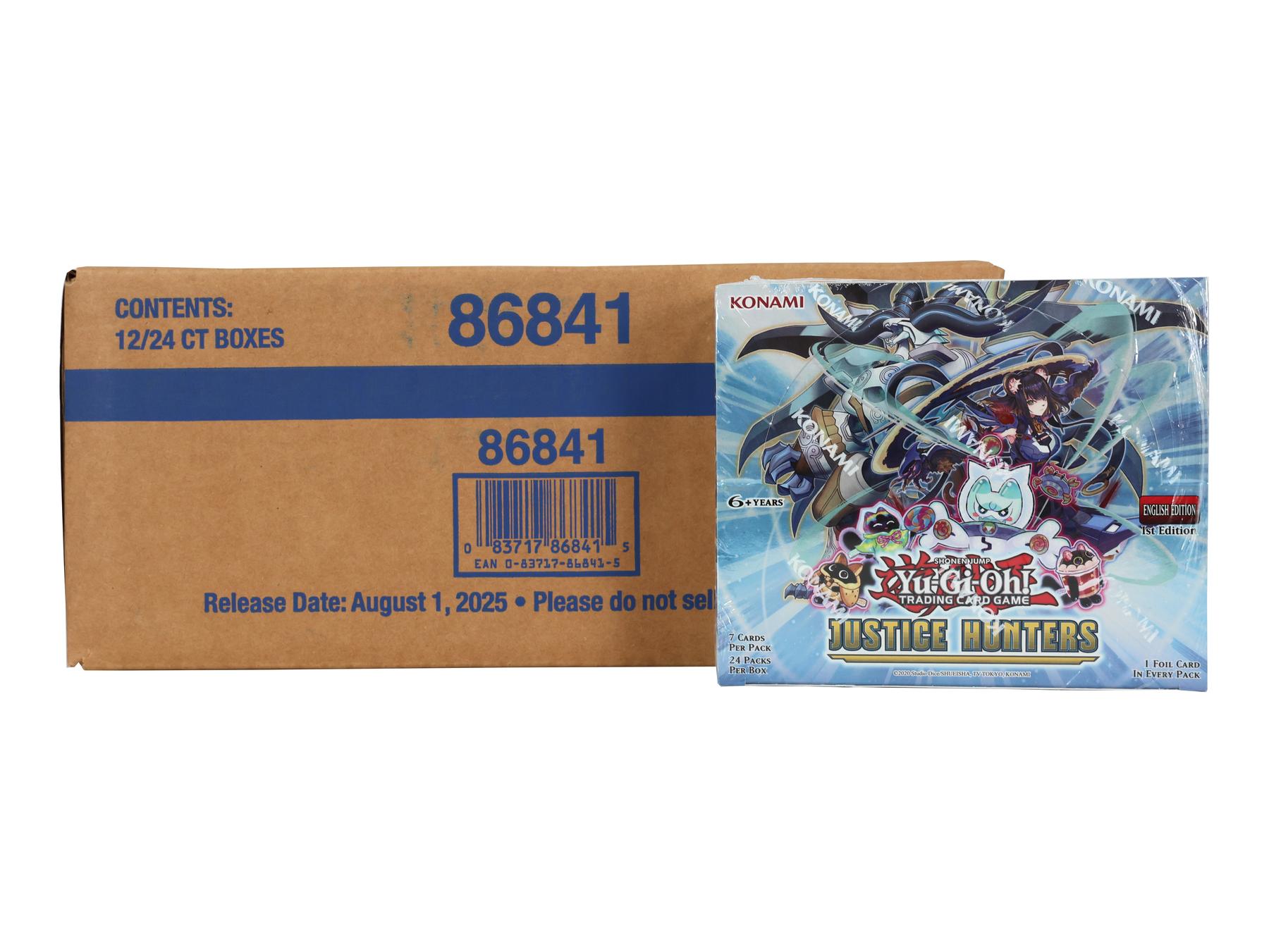 Yu-Gi-Oh Justice Hunters Booster 12-Box Case | DA Card World