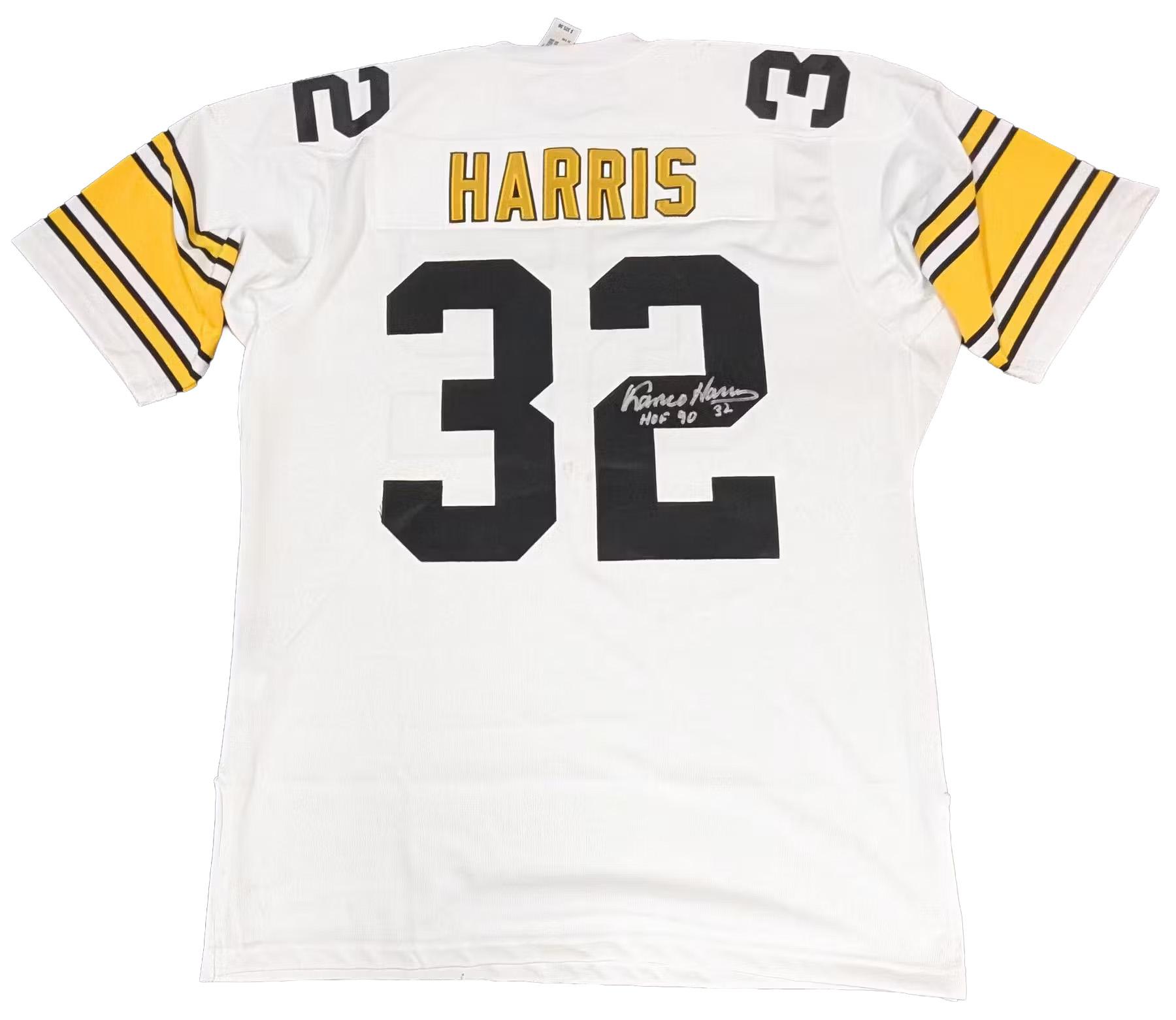 Franco Harris Pittsburgh Steelers Autographed Authentic Jersey JSA