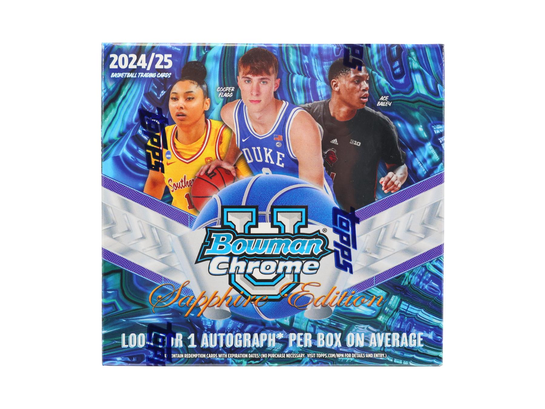 2024/25 Bowman University Chrome Basketball Sapphire Edition Box