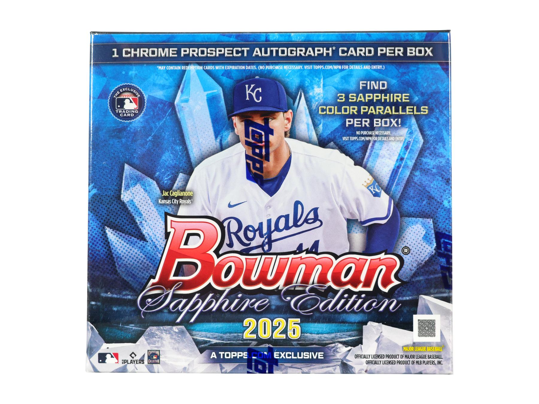 2021 Bowman Baseball Sapphire Hobby Box - 1 Auto Per Box Factory