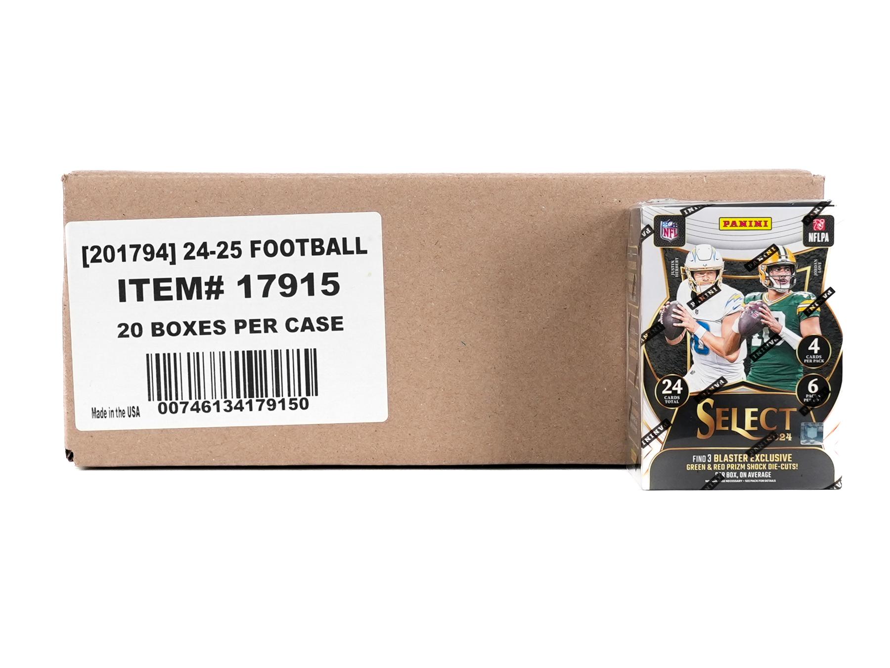 2024 Panini Select Football Blaster Hobby 20-Box Case | DA Card World
