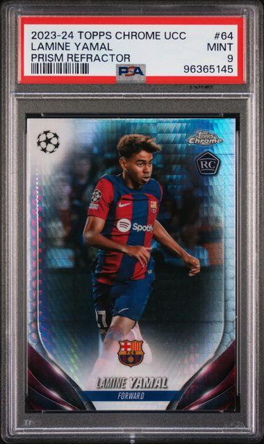 2023/24 Topps Chrome UCC Lamine Yamal Prism Refractor PSA 9 | DA