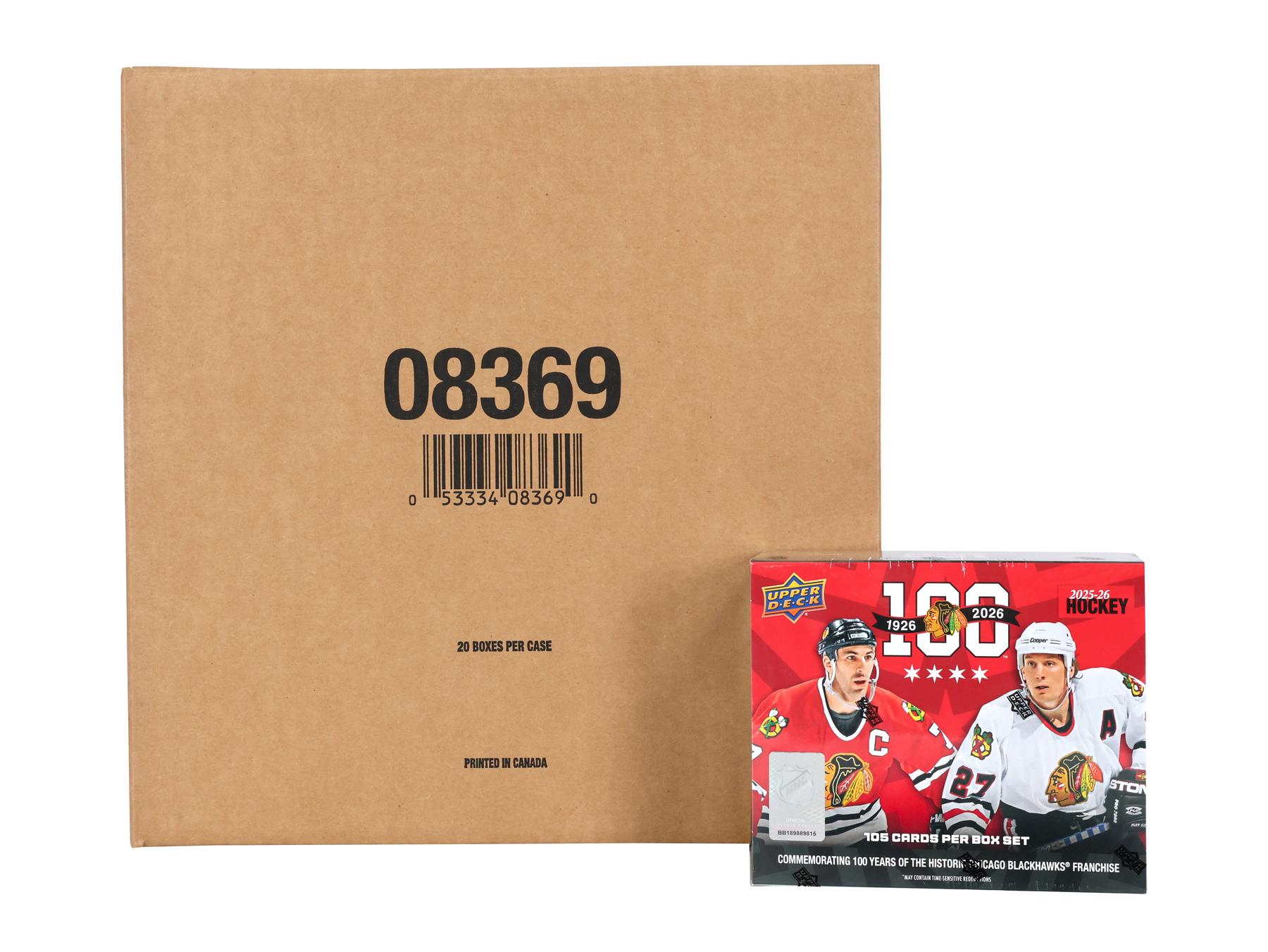 2025/26 Upper Deck Chicago Blackhawks Centennial Hockey Box 20-Set