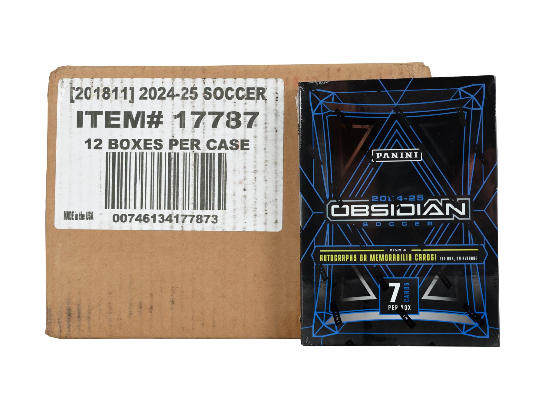 2024/25 Panini Obsidian Soccer Hobby 12-Box Case | DA Card World
