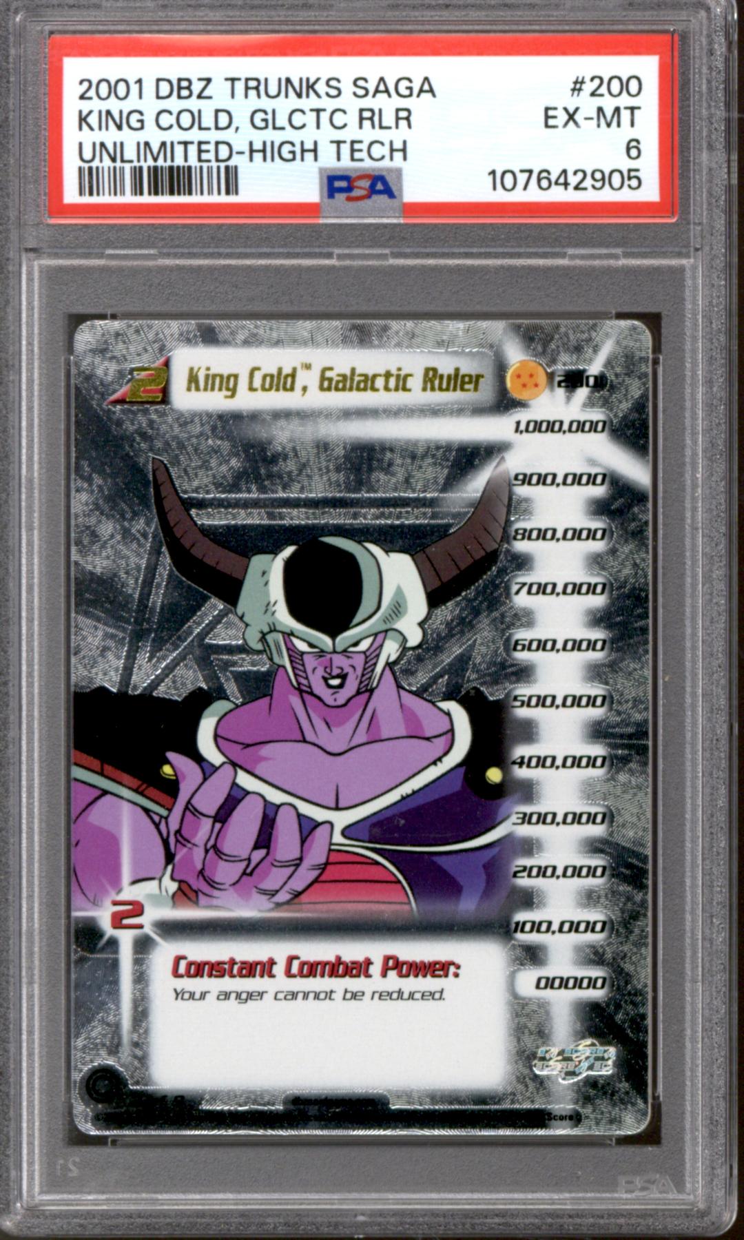 Score Dragon Ball Z Trunks Saga King Cold, Galactic Ruler 200 High