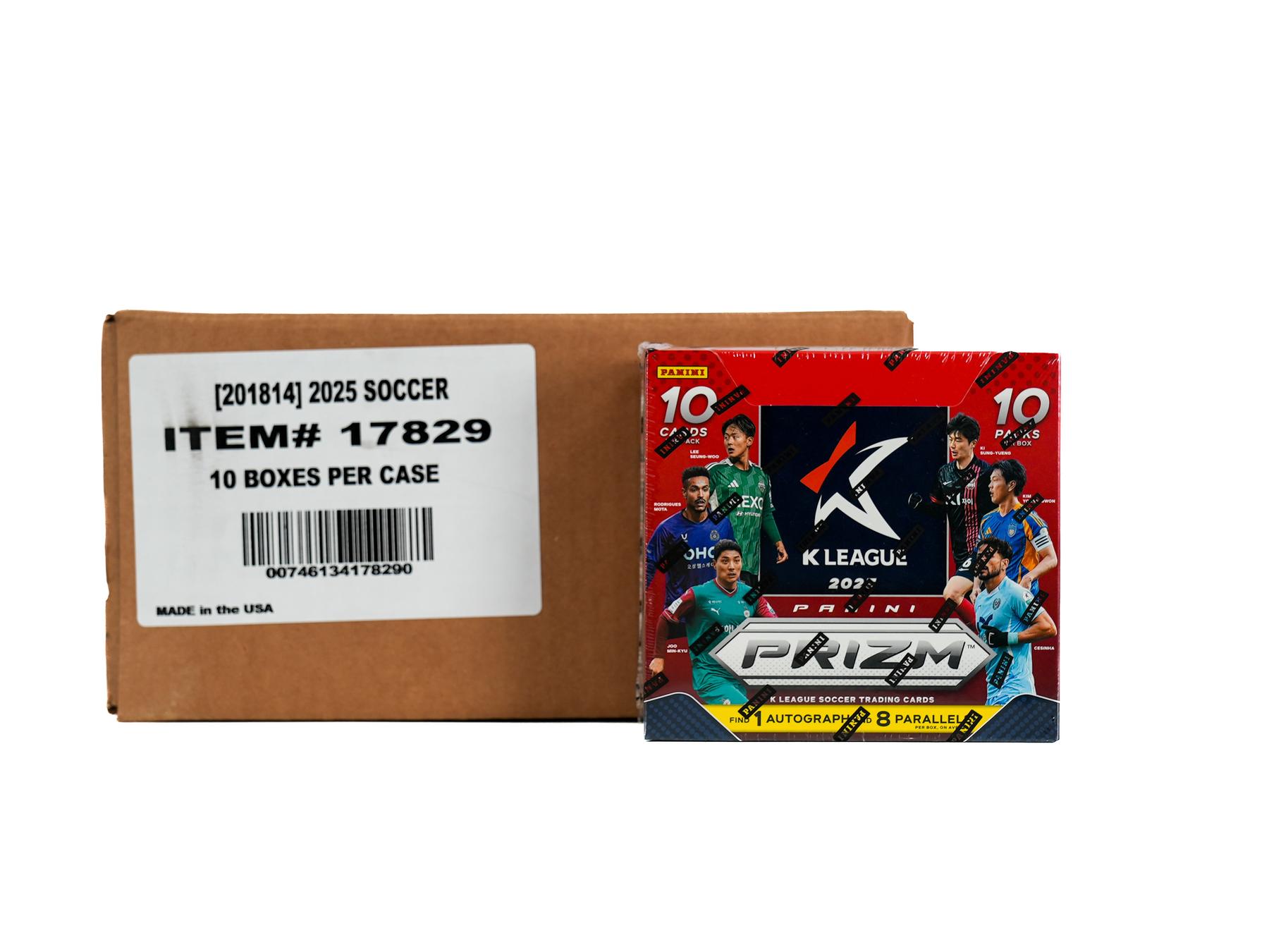 2025 Panini Prizm K League Soccer Hobby 10-Box Case | DA