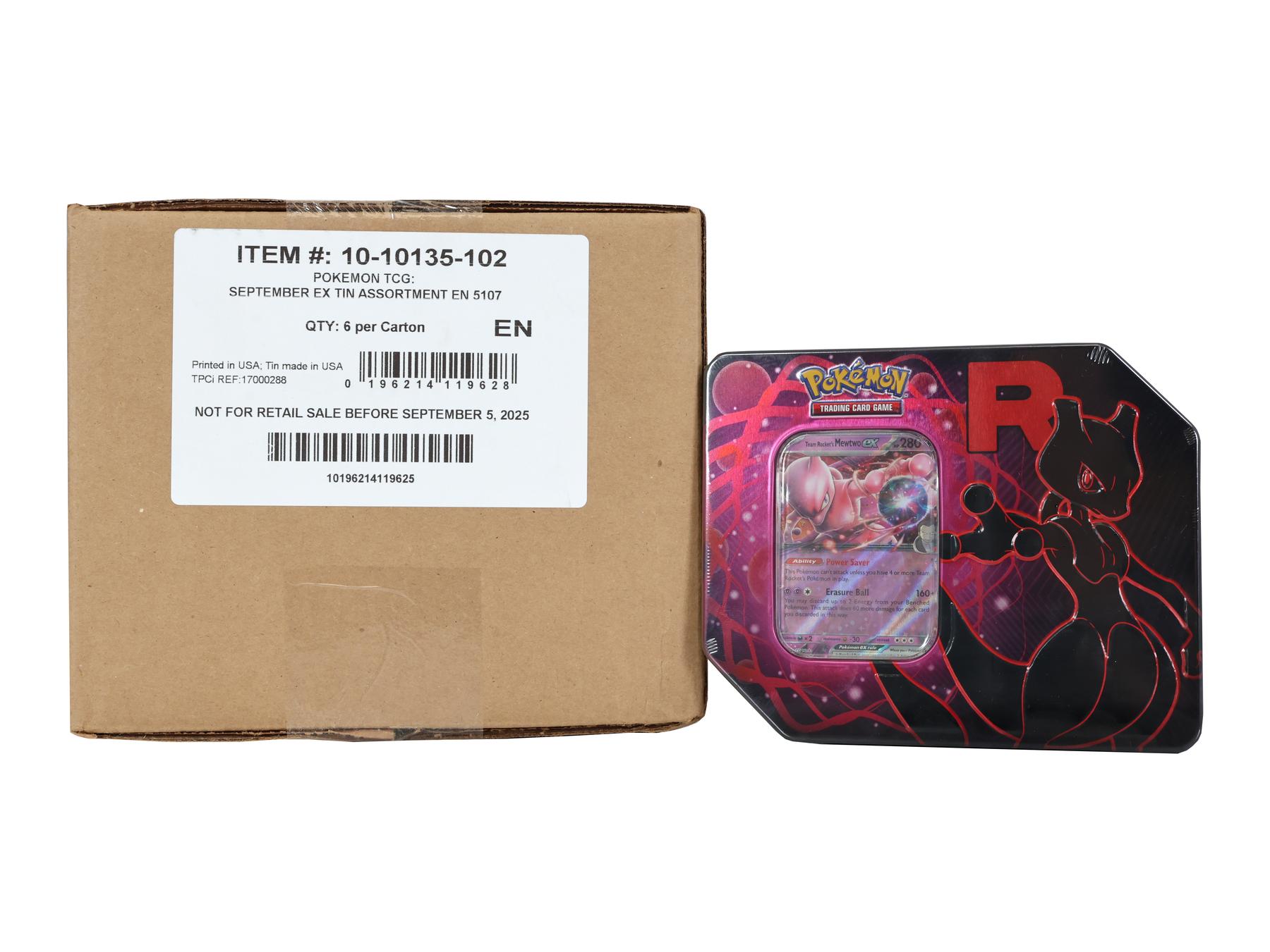 Pokemon Team Rocket 6-Tin Case | DA Card World