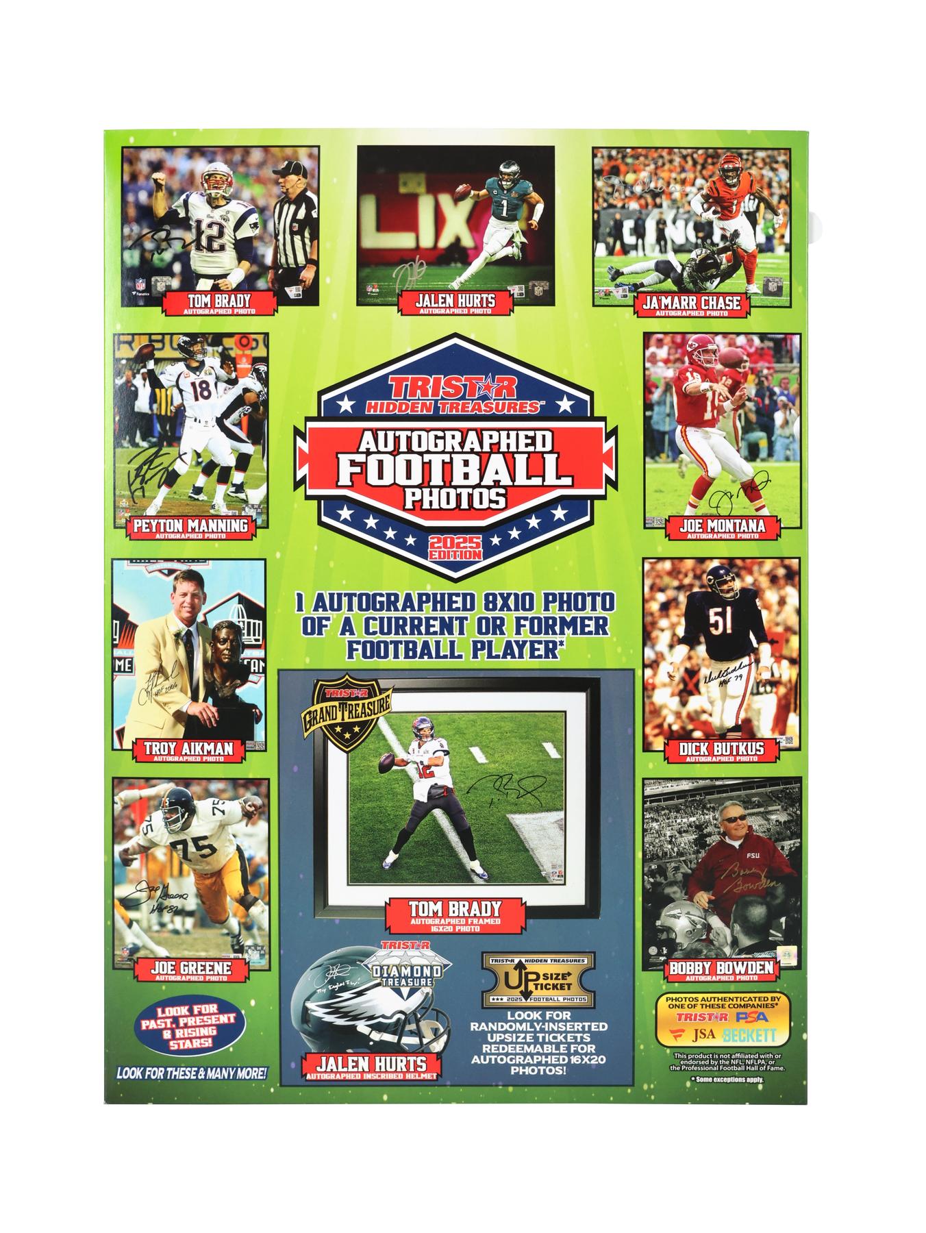 天田　アマダ　巨人の星　トレーディングコレクションカード　BOX 2025 TriStar Hidden Treasures Autographed Football Photos Hobby
