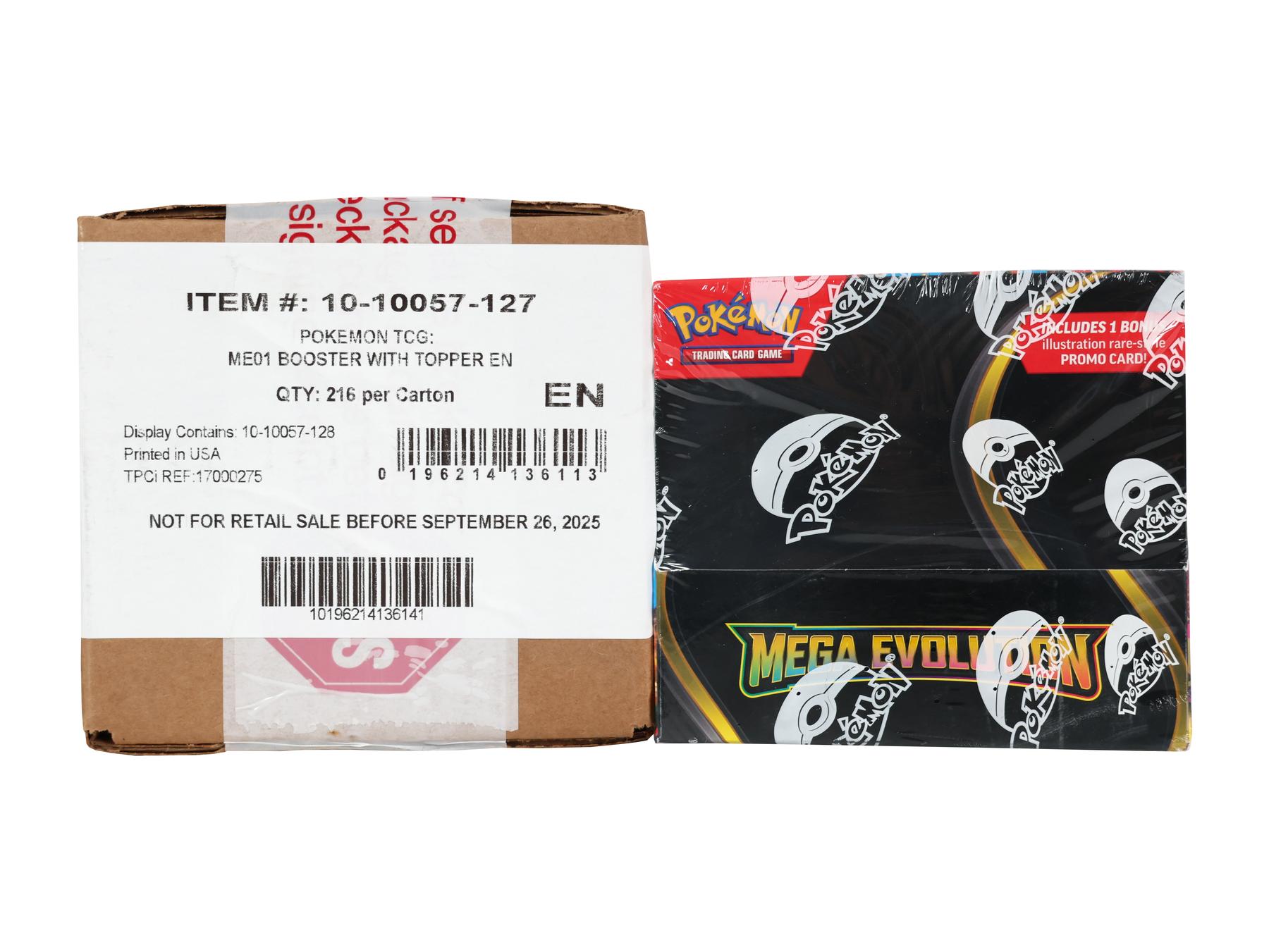 Pokemon Mega Evolution Enhanced Booster 6 Box Case