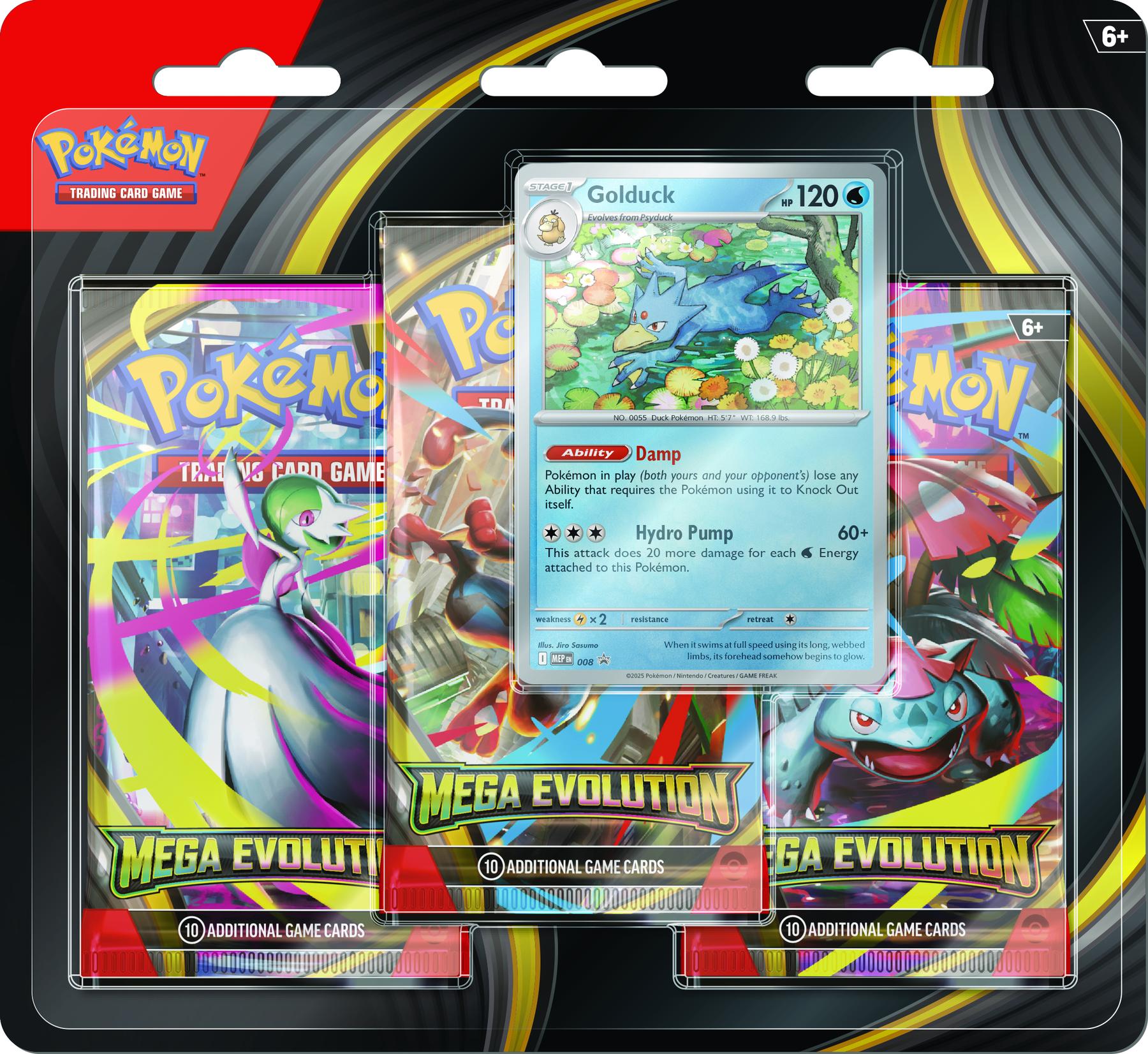 Pokemon - Mega Evolution 3-Pack Blister Pokemon - Mega Evolution 3-Pack Blister