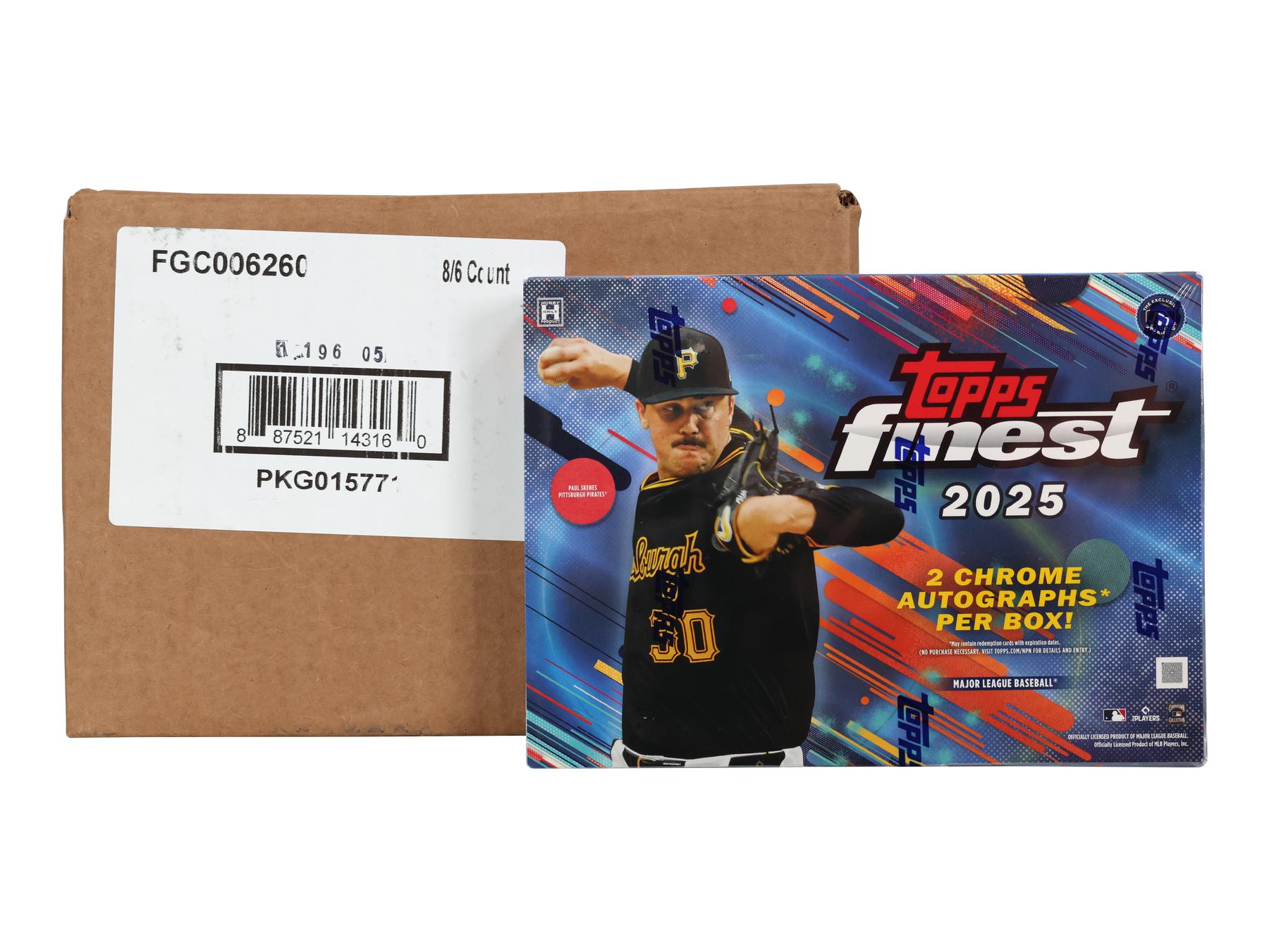 2025 Topps Finest Baseball Hobby 8-Box Case | DA Card World