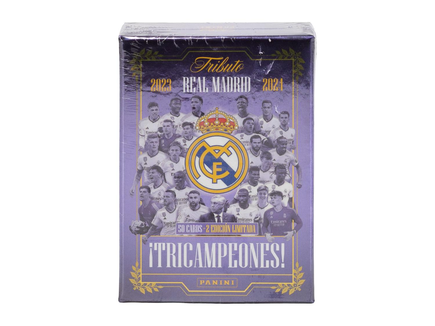 2023/24 Panini Real Madrid Tribute Three-Time Champion Soccer
