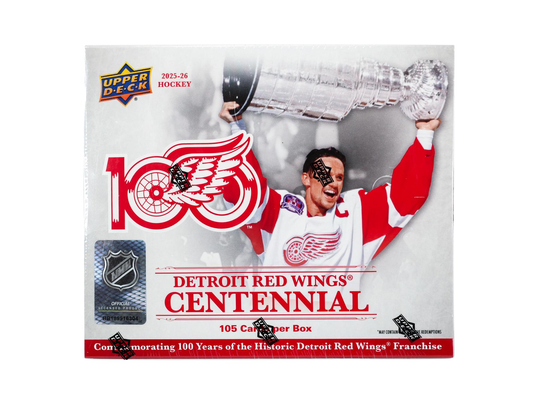 2025/26 Upper Deck Detroit Red Wings Centennial Hockey Box Set