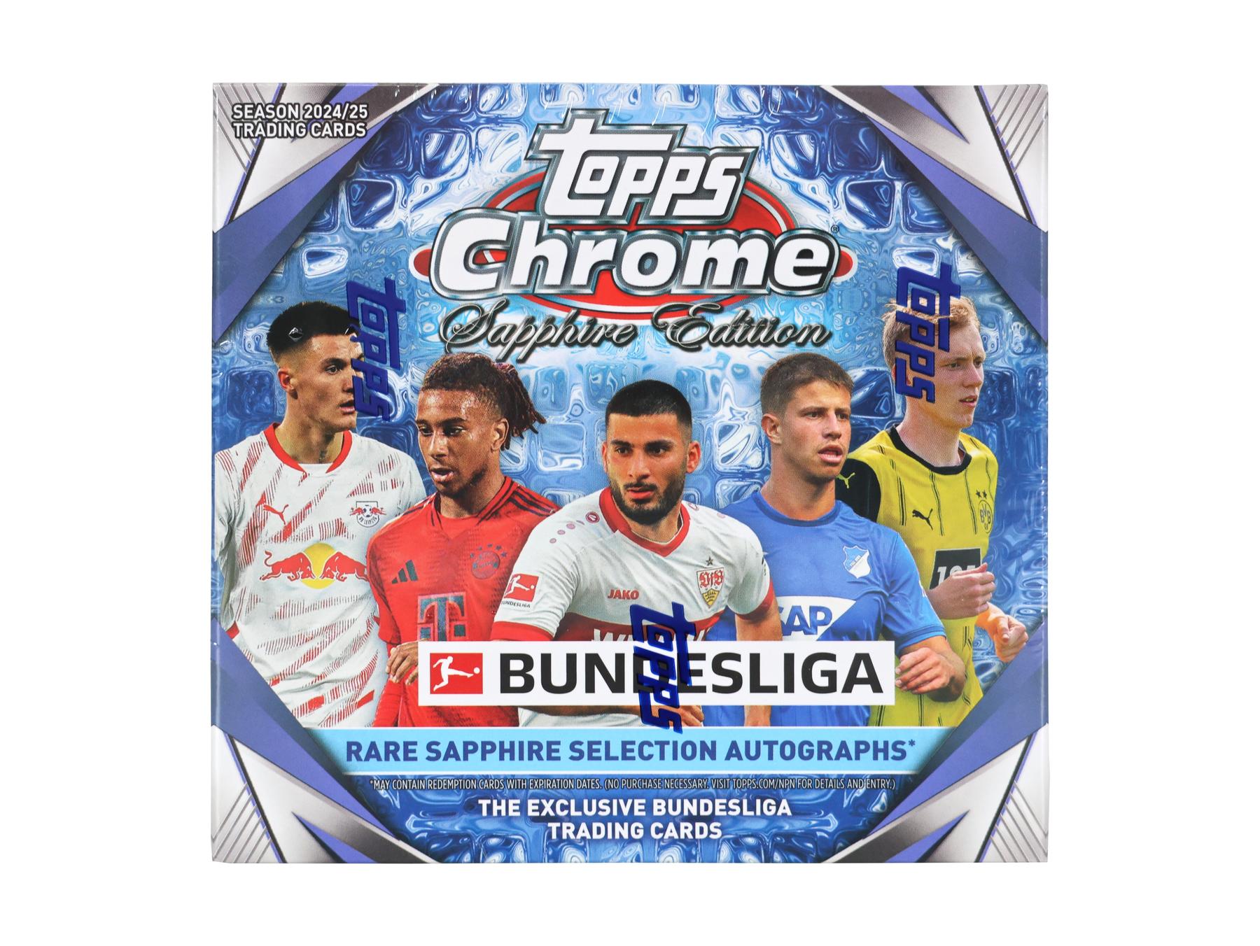 2024/25 Topps Chrome Bundesliga Sapphire Edition Soccer Box