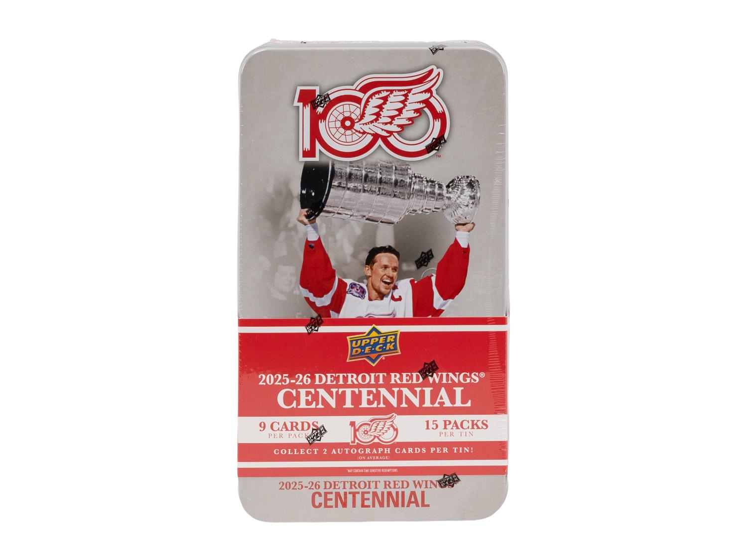 2025/26 Upper Deck Detroit Red Wings Centennial Hockey Hobby Box