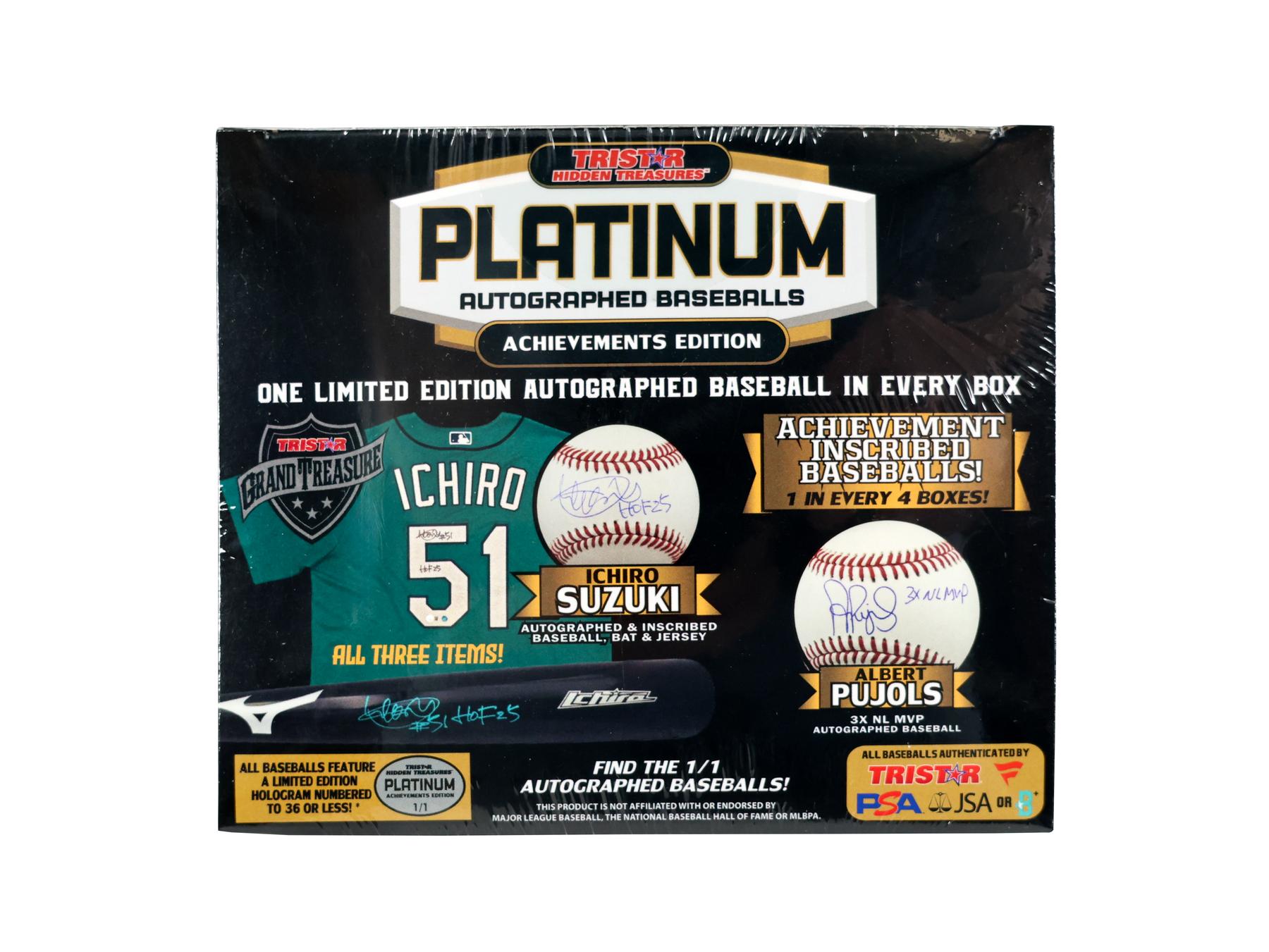 記念グッズ TRISTAR PLATINUM AUTOGRAPHED BASEBALLS 2025 TriStar Platinum Autographed Baseball Achievements Edition