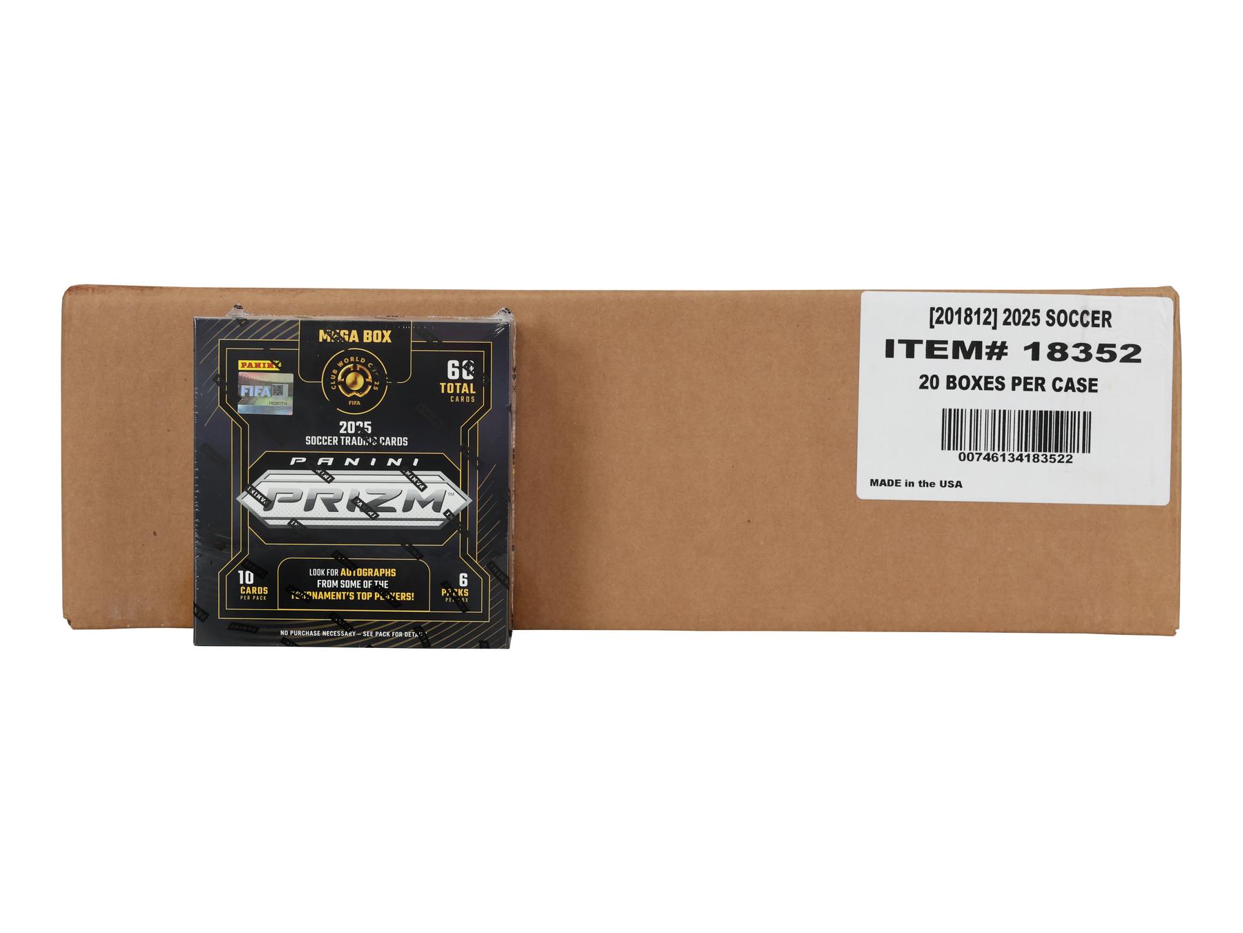 2025 Panini Prizm FIFA Club World Cup Soccer Mega Hobby 20-Box