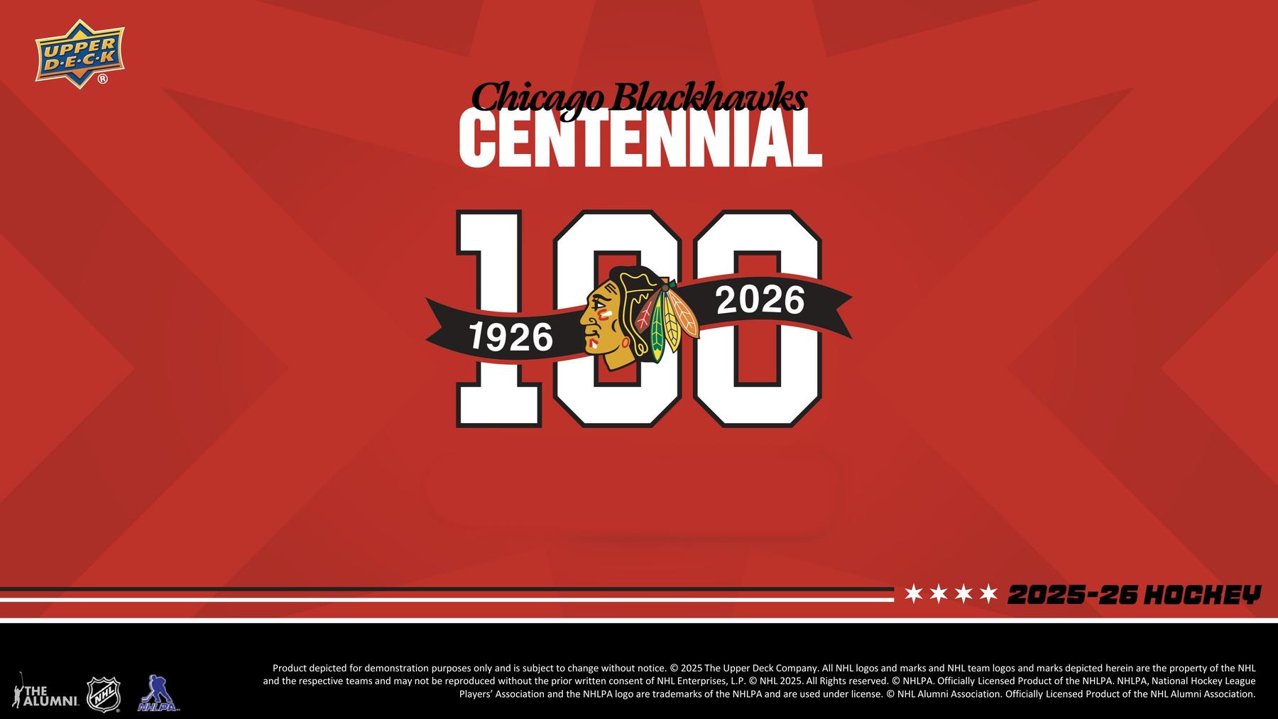 2025/26 Upper Deck Chicago Blackhawks Centennial Hockey Box