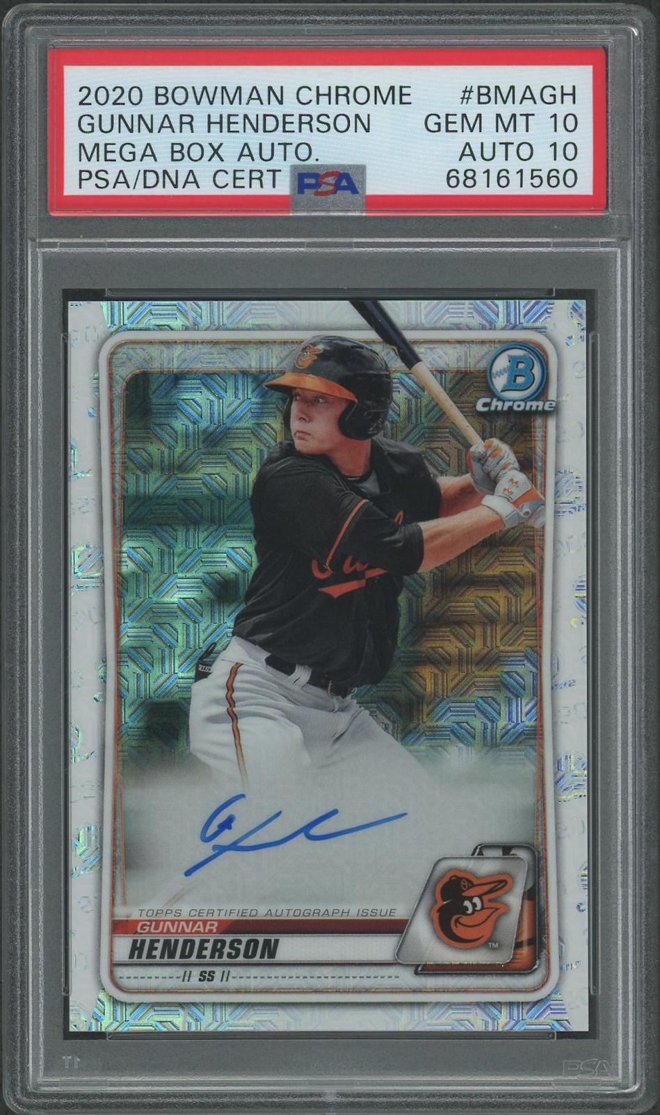 2020 Bowman Chrome Baseball #BMAGH Gunnar Henderson Mega Box