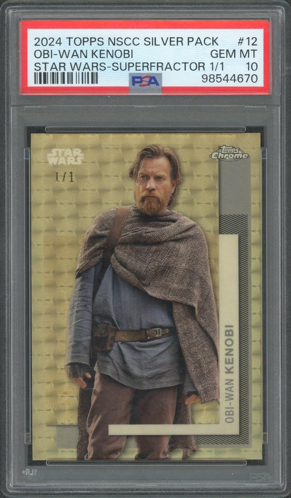 2024 Topps NSCC Obi-Wan Kenobi #12 Superfractor 1/1 PSA 10