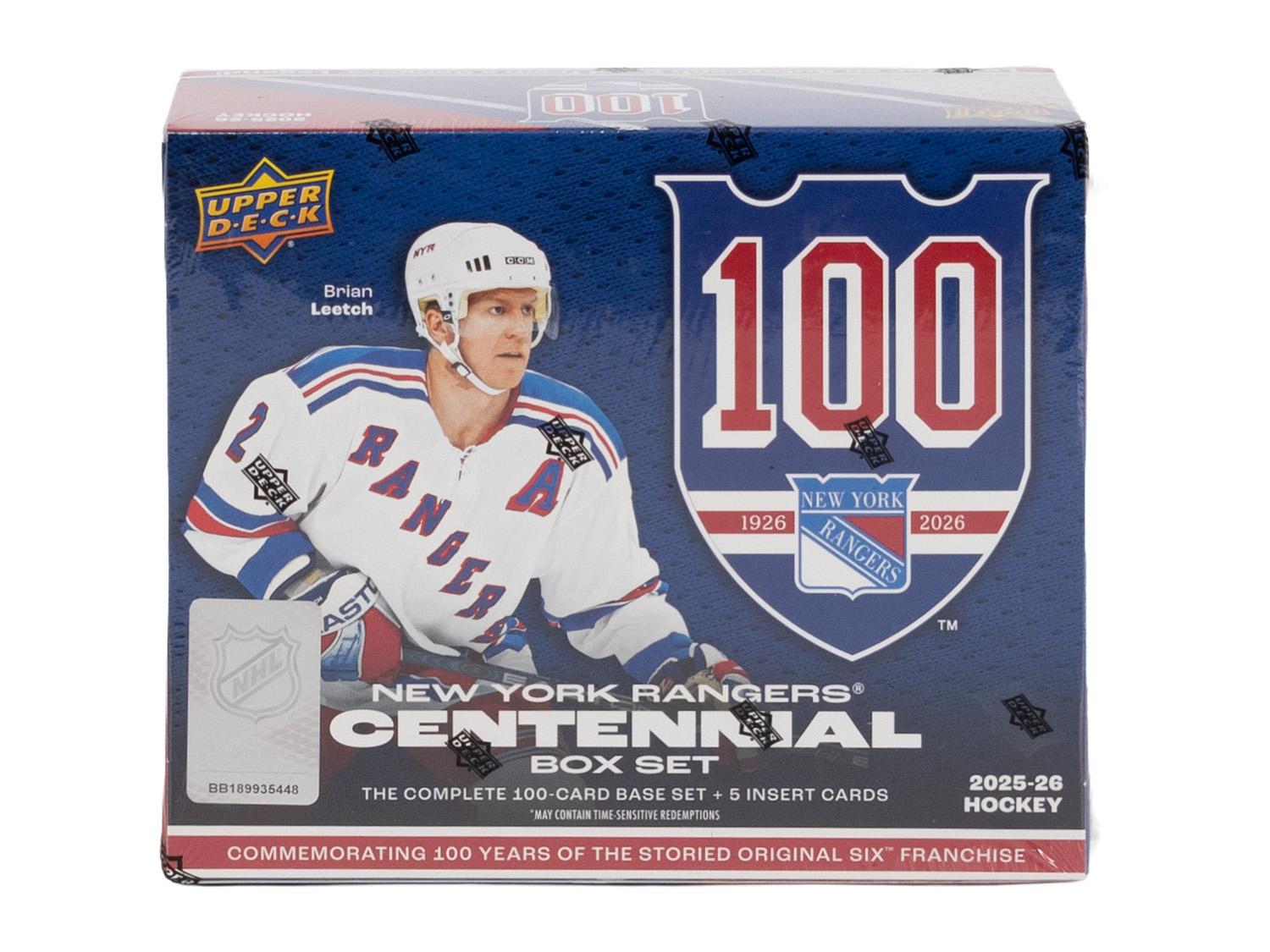 2025/26 Upper Deck New York Rangers Centennial Hockey Box Set | DA