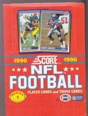 Score Vintage 1990 Super Bowl Trivia Trading Cards Trivia Card Game Lot of  36