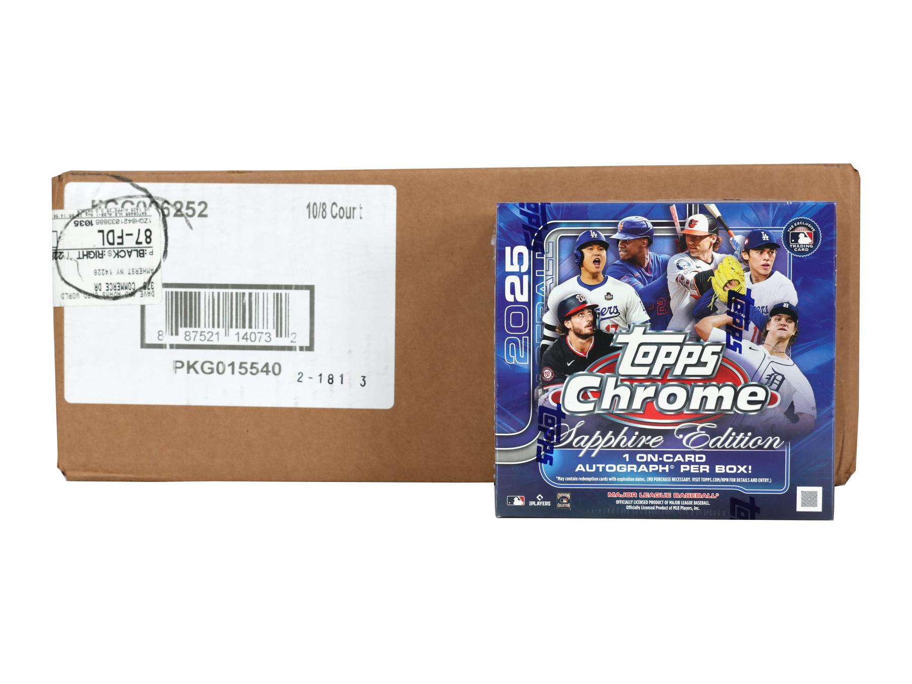 2025 Topps Chrome Baseball Sapphire Edition 10-Box Case | DA