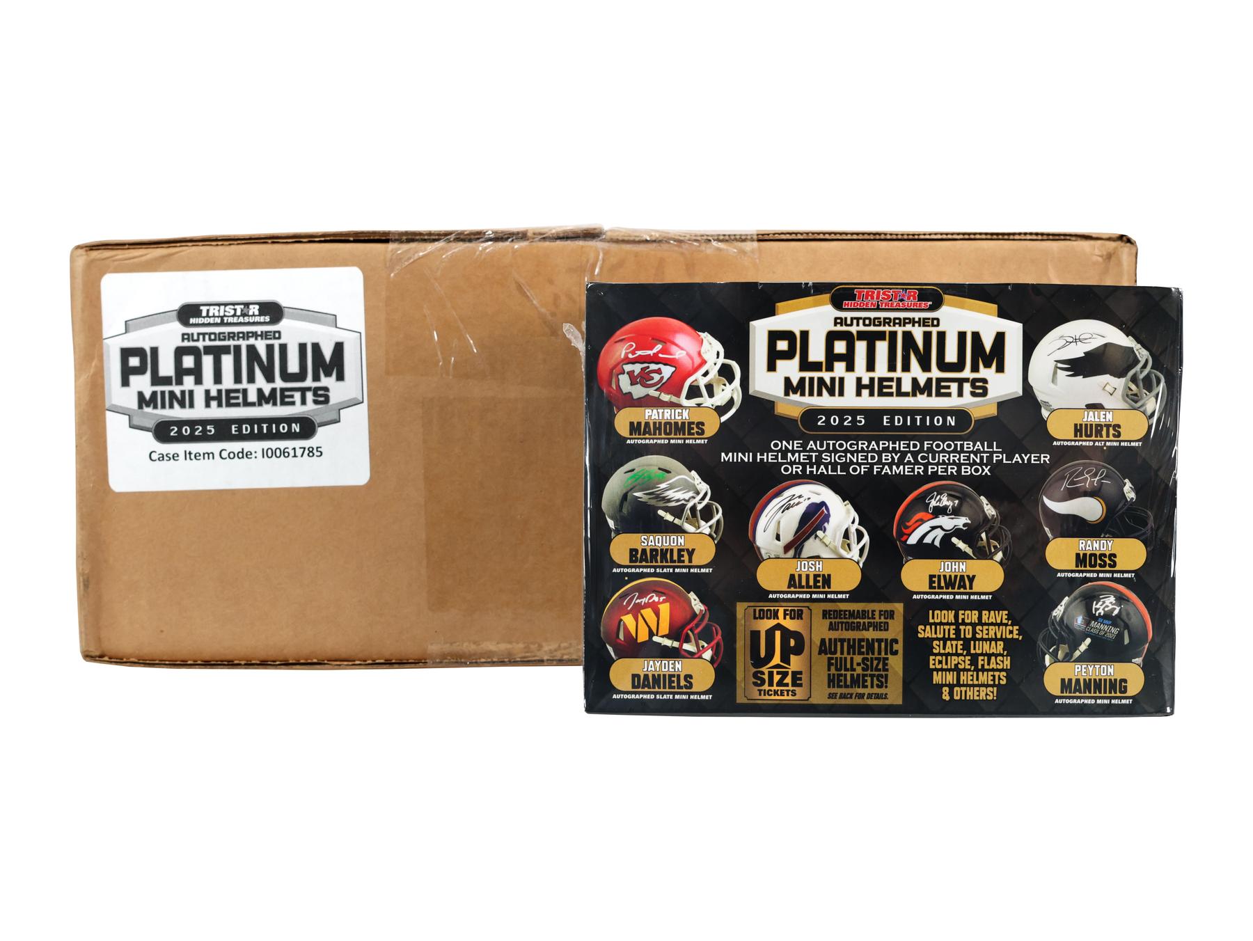 2025 TriStar Autographed Platinum Edition Mini-Helmet Football 8