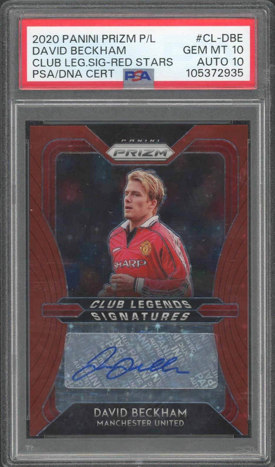 David Beckham ベッカム Panini Prizm AUTO David Beckham 2021-22 Panini Prizm Club Legends Signatures