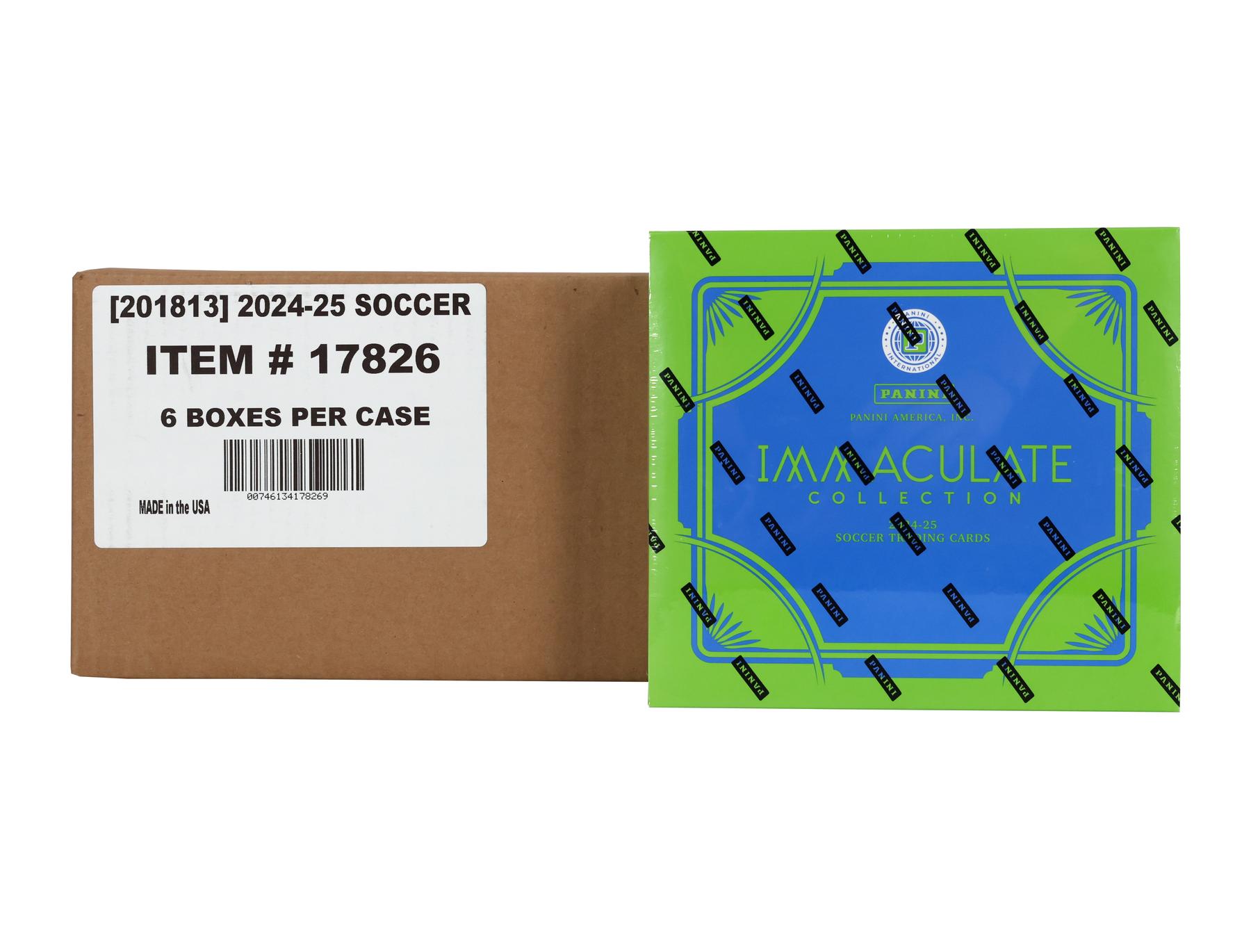 2024/25 Panini Immaculate Soccer International Hobby 6-Box Case