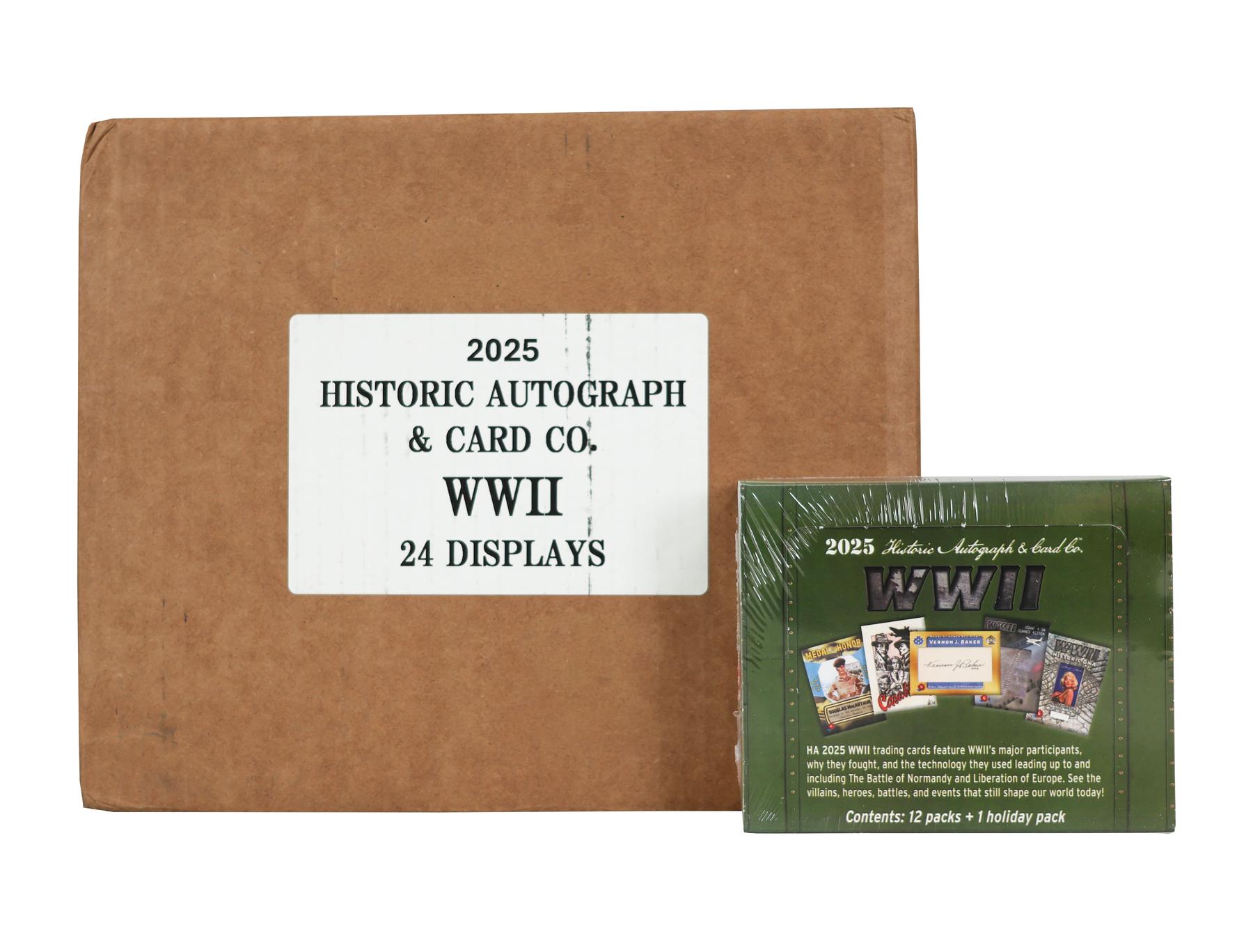 2025 Historic Autographs World War II Hobby 24-Box Case | DA Card