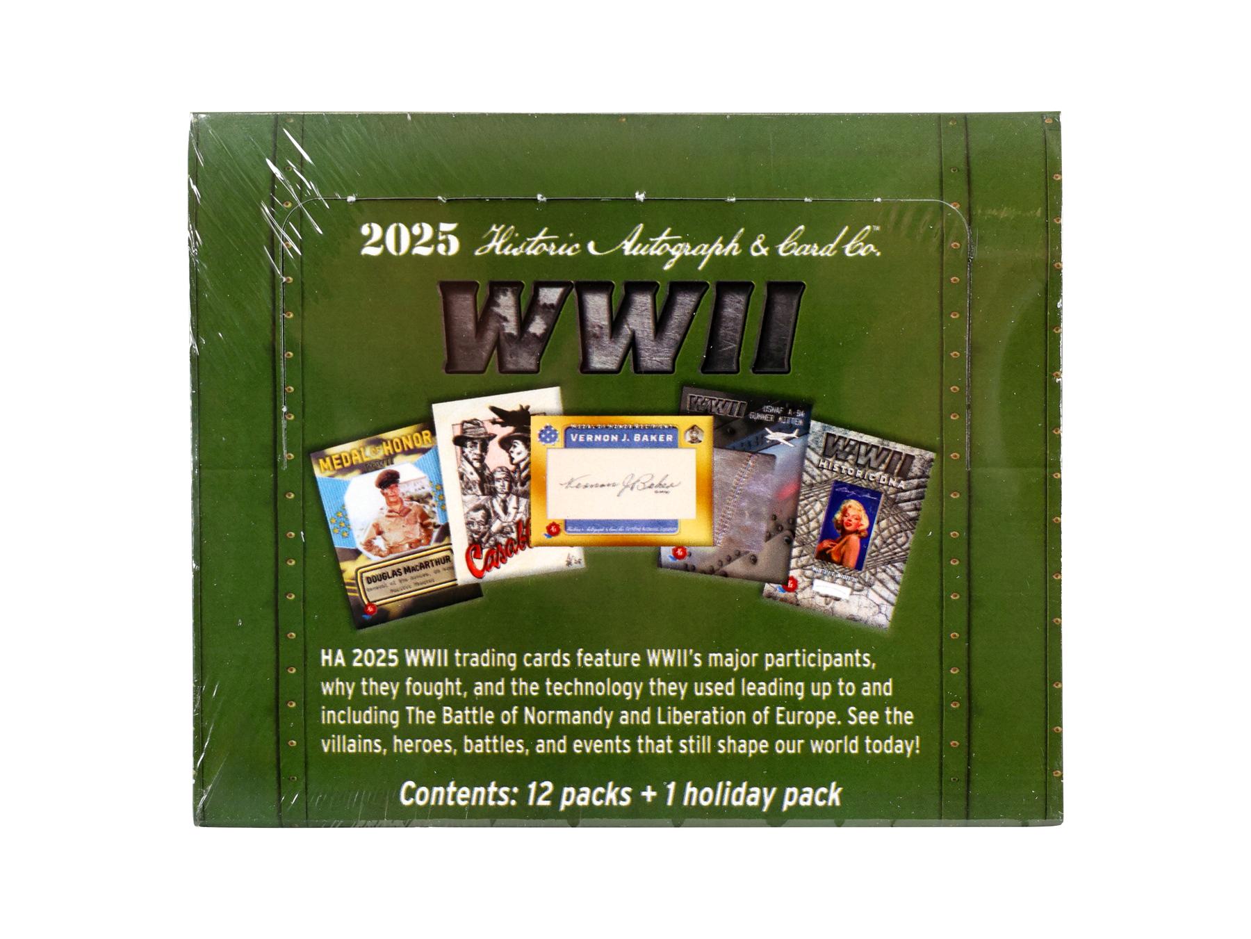 2025 Historic Autographs World War II Hobby Box | DA Card World