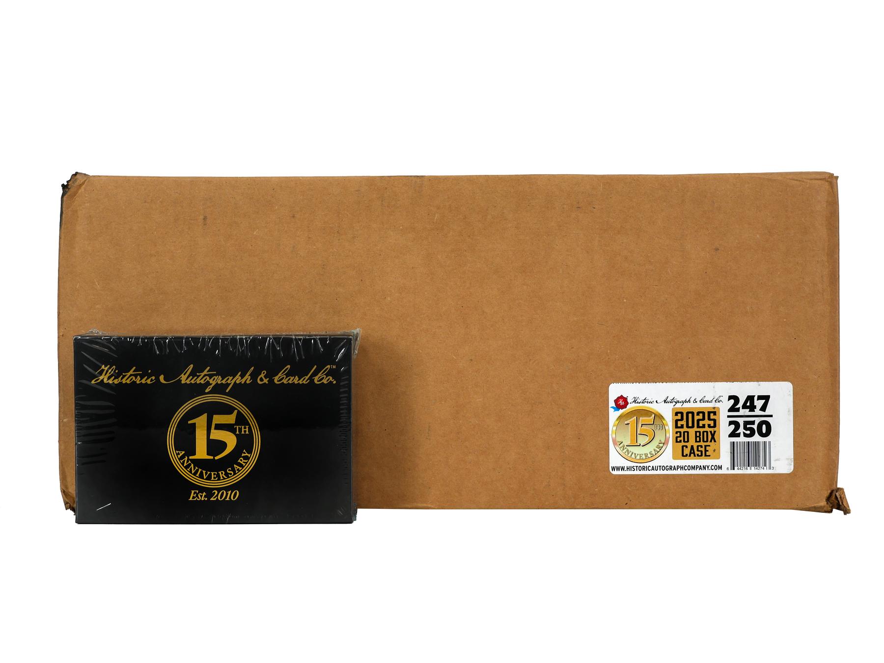 2025 Historic Autographs 15th Anniversary Hobby 20-Box Case | DA
