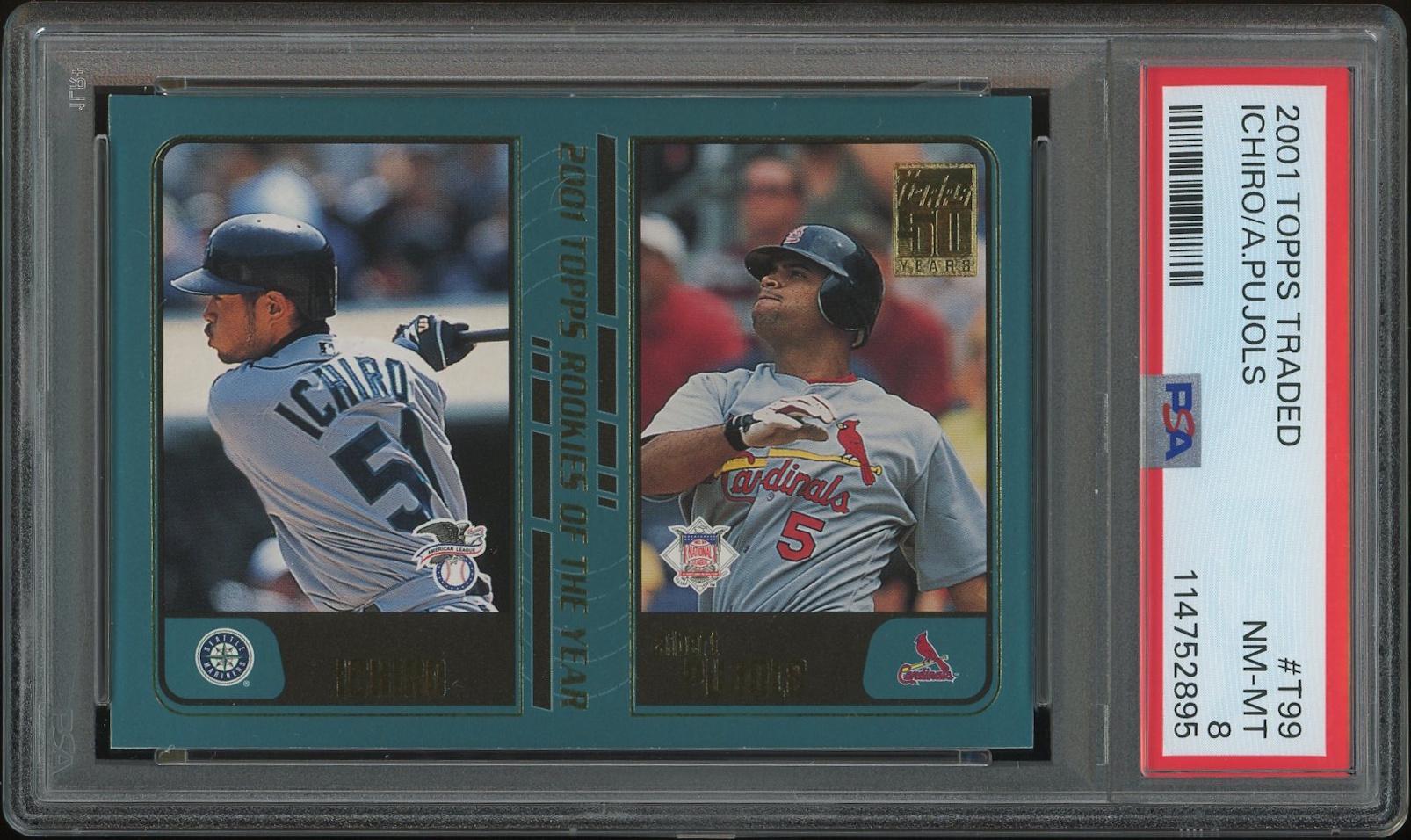 2001 Topps Traded Baseball #T99 Ichiro Suzuki & Albert Pujols