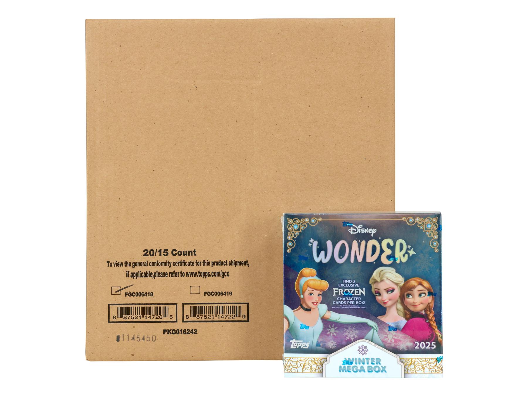 Disney Wonder Winter Mega 20-Box Case (Topps 2025) | DA Card World