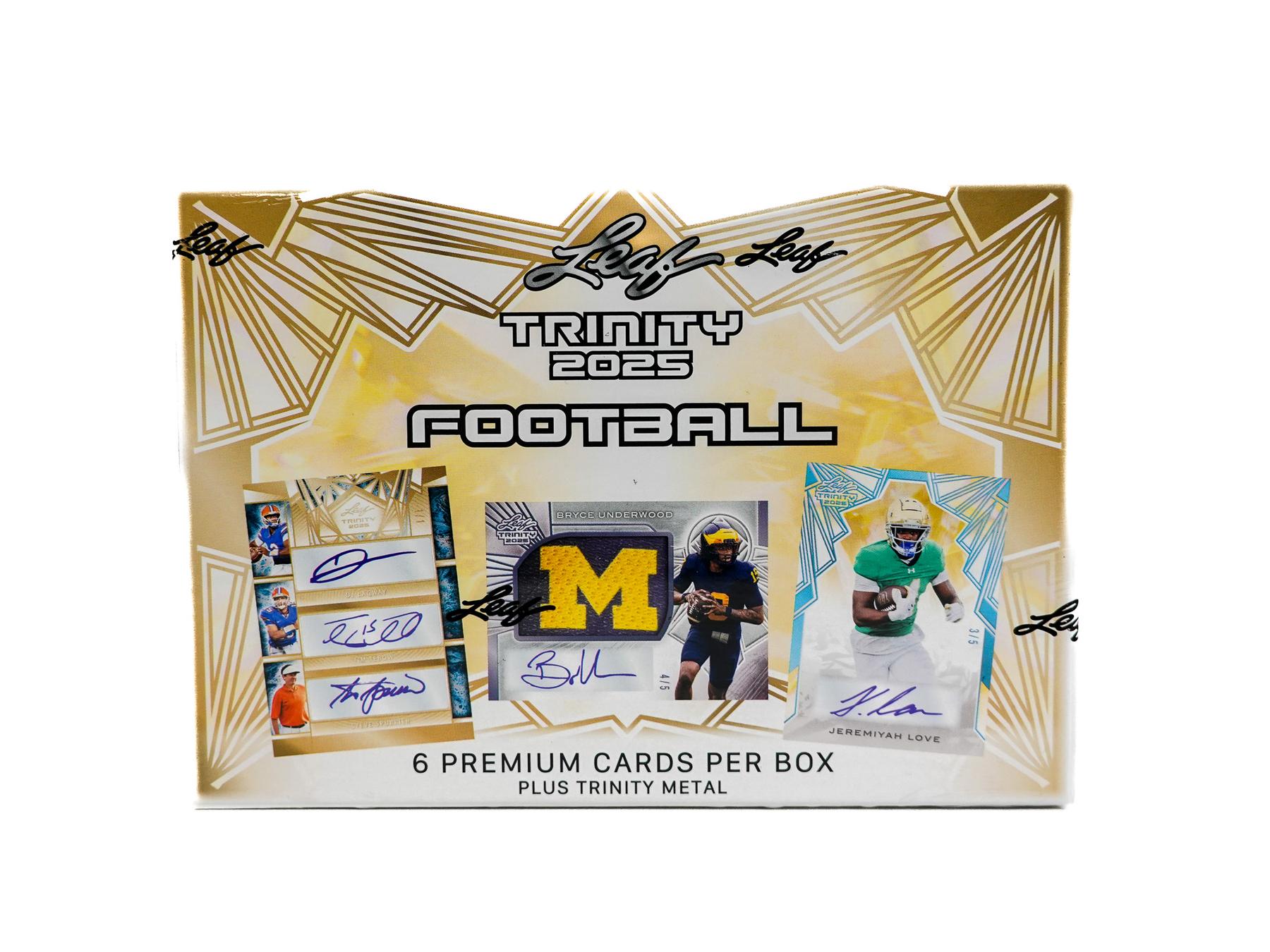 2025 Leaf Trinity Football Hobby Box | DA Card World