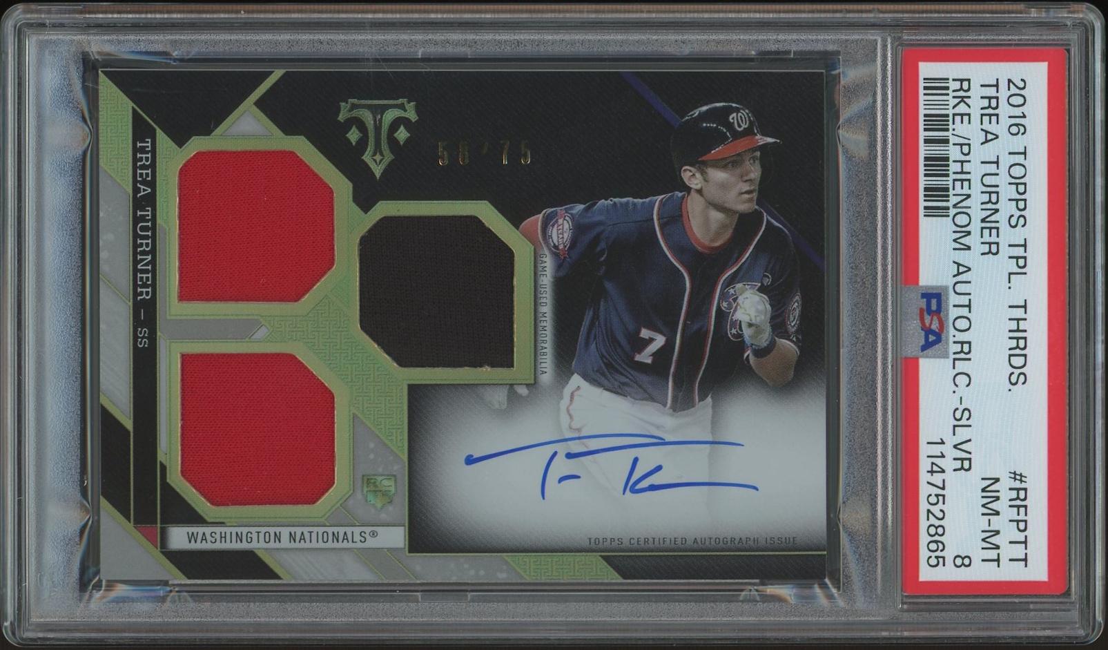 2016 Topps Triple Threads Baseball #RFPTT Trea Turner Silver
