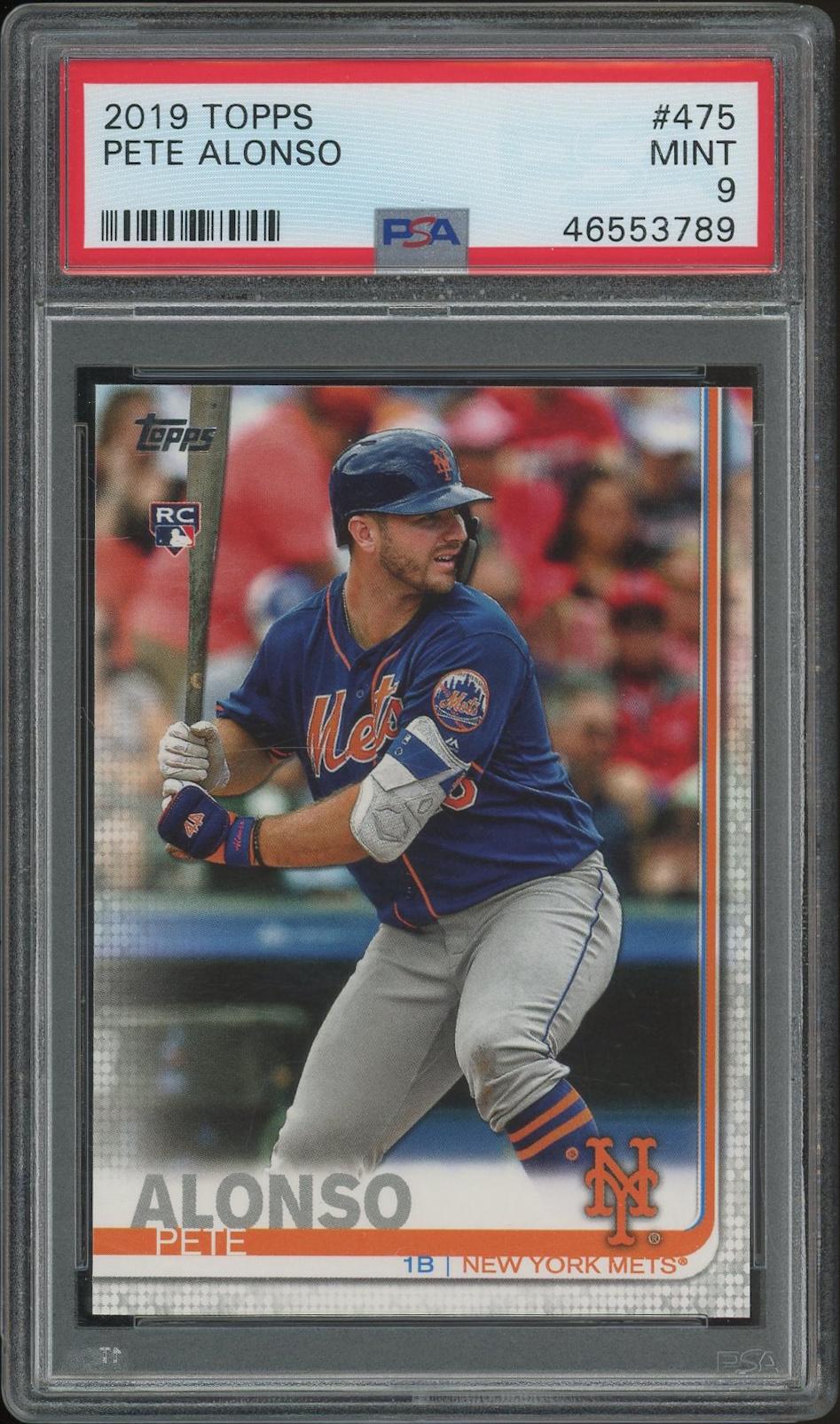 2019 Topps Baseball #475 Pete Alonso Rookie PSA 9 (MINT