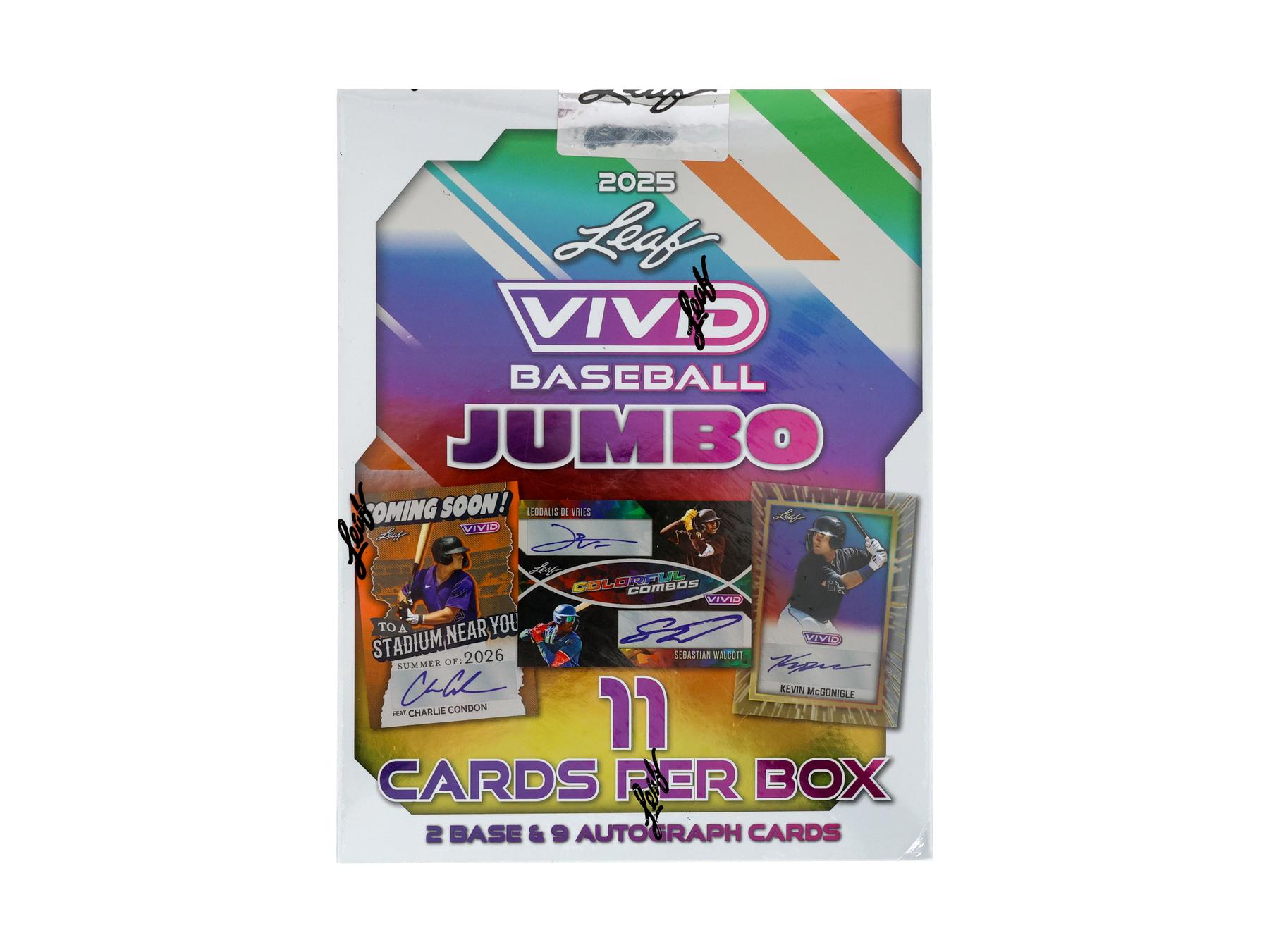 2025 Leaf Vivid Baseball Hobby Jumbo Box | DA Card World