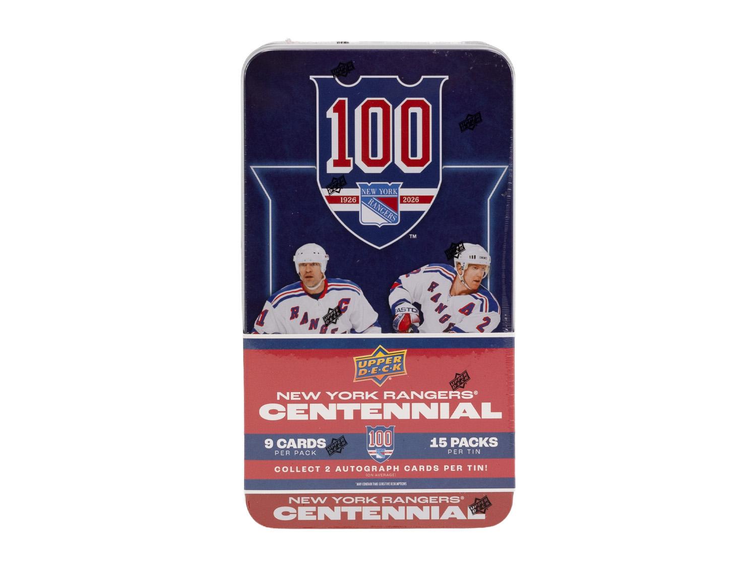 2025/26 Upper Deck New York Rangers Centennial Hockey Hobby Box